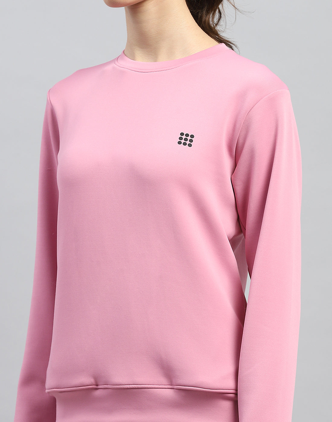 Rock.it Women Pink Solid Round Neck Full Sleeve Cords Set