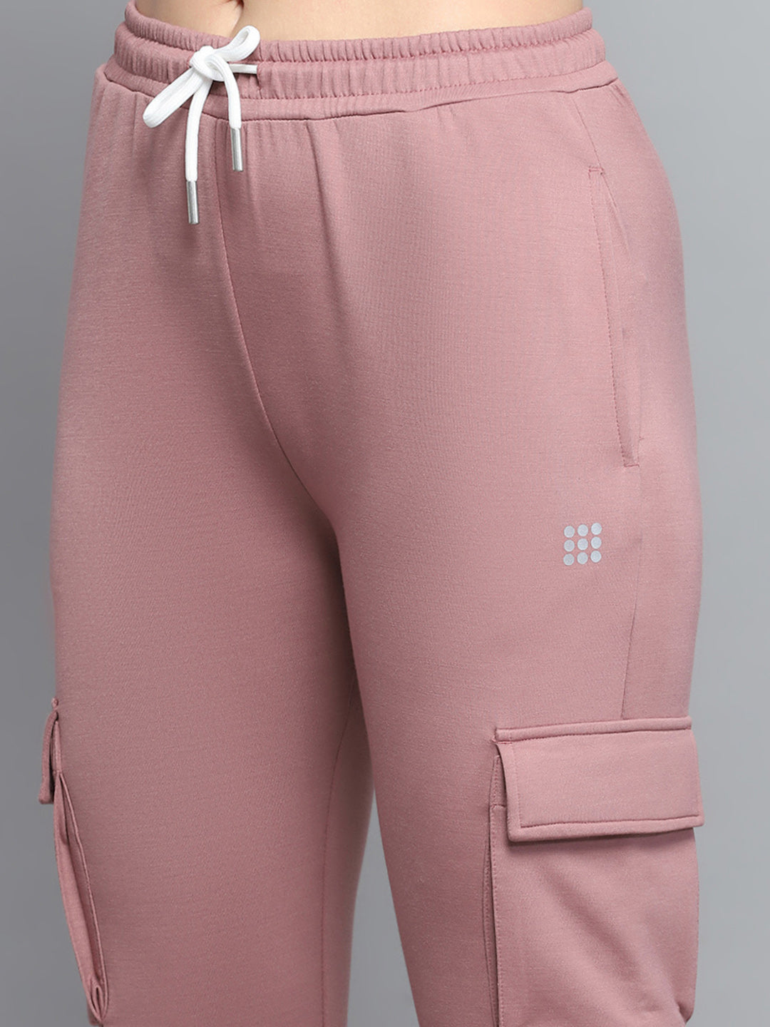 Rock.it Women Peach Solid Regular Fit Lower