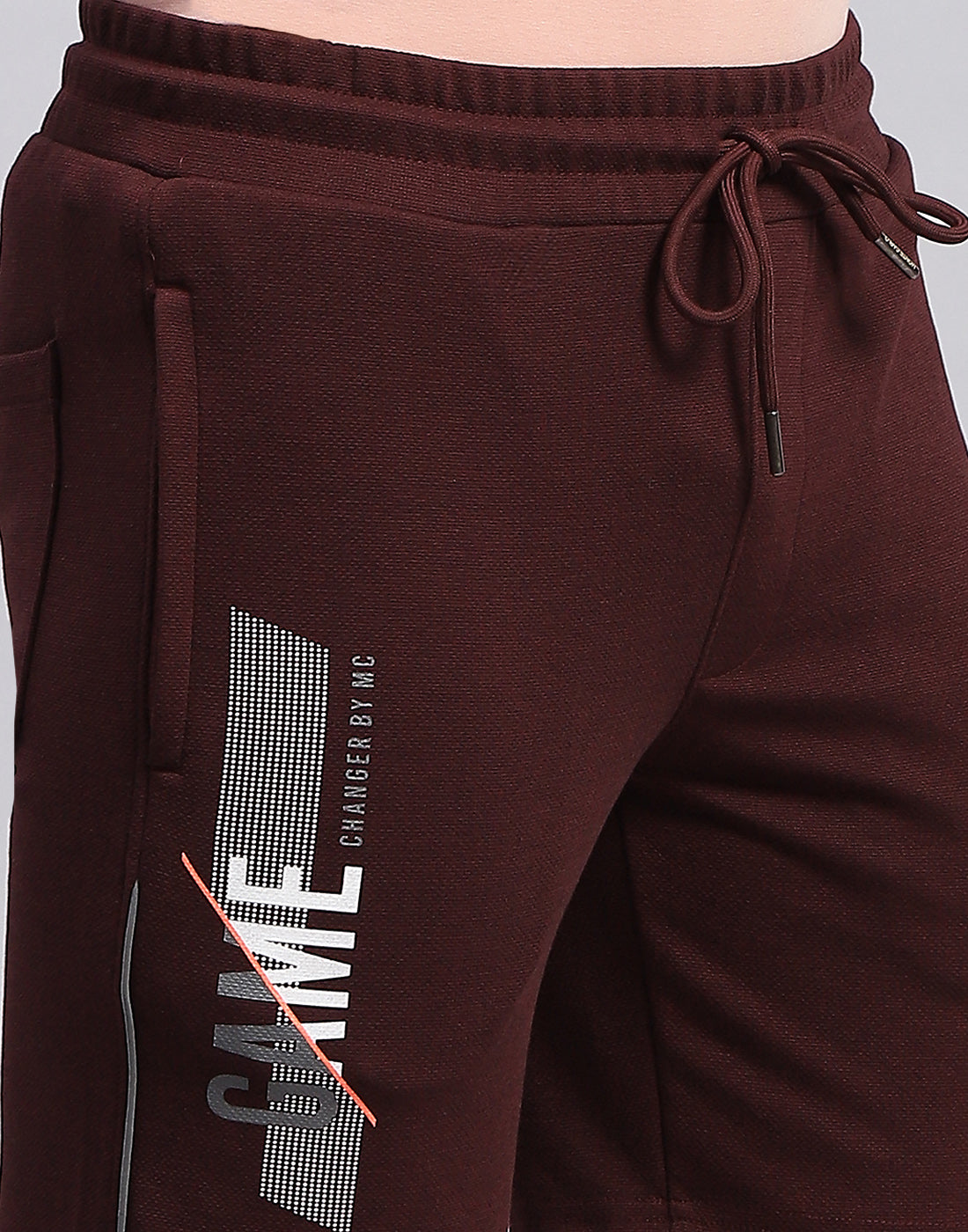 Men Maroon Solid Regular Fit Bermuda