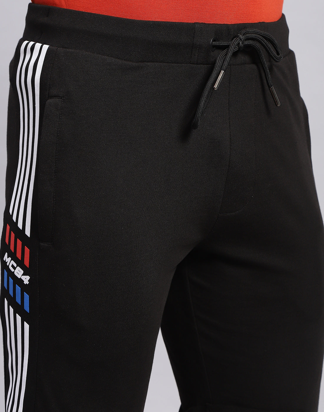 Men Black Printed Regular Fit Bermuda