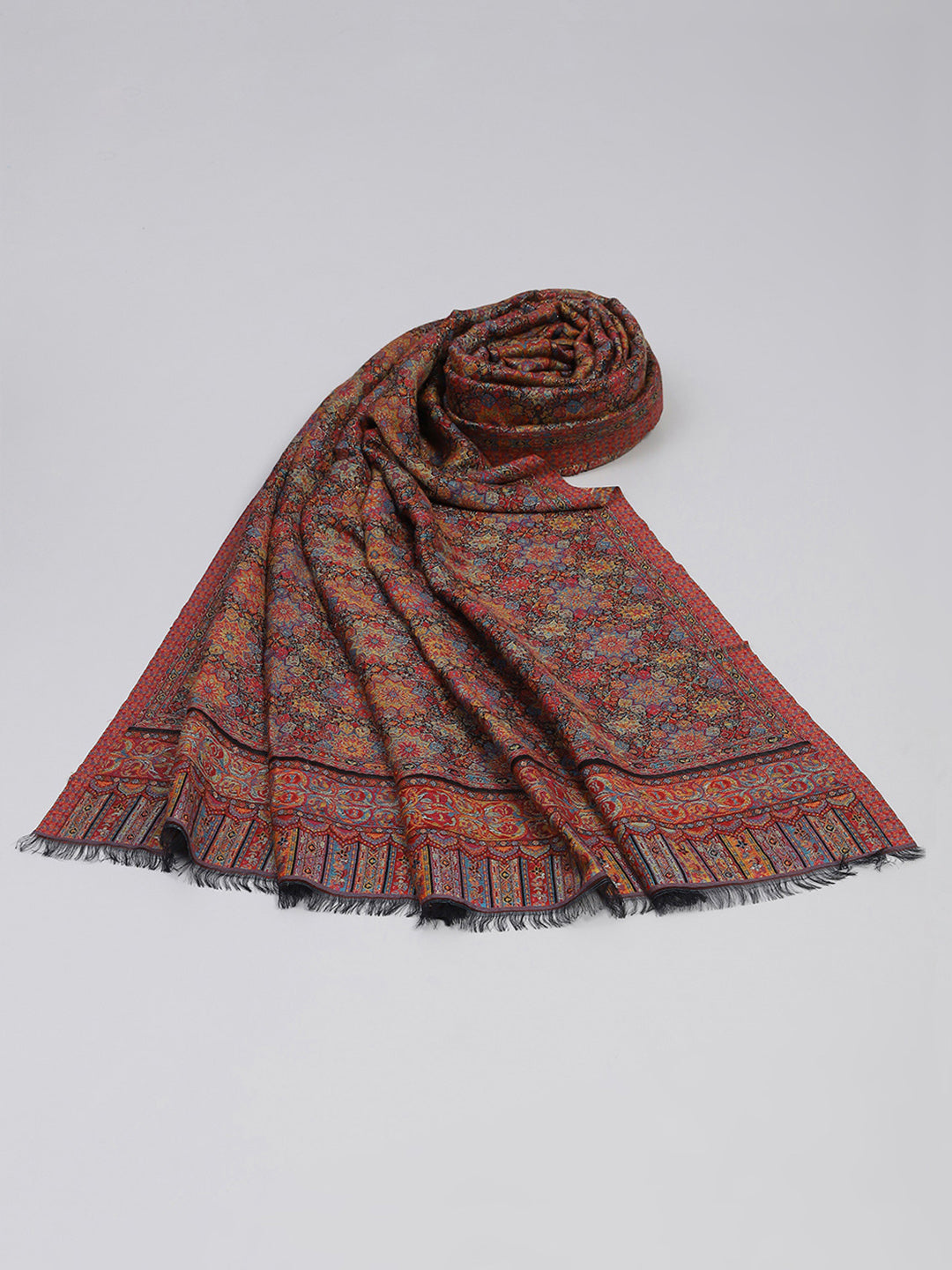 Women Multicolor Self Design Shawl