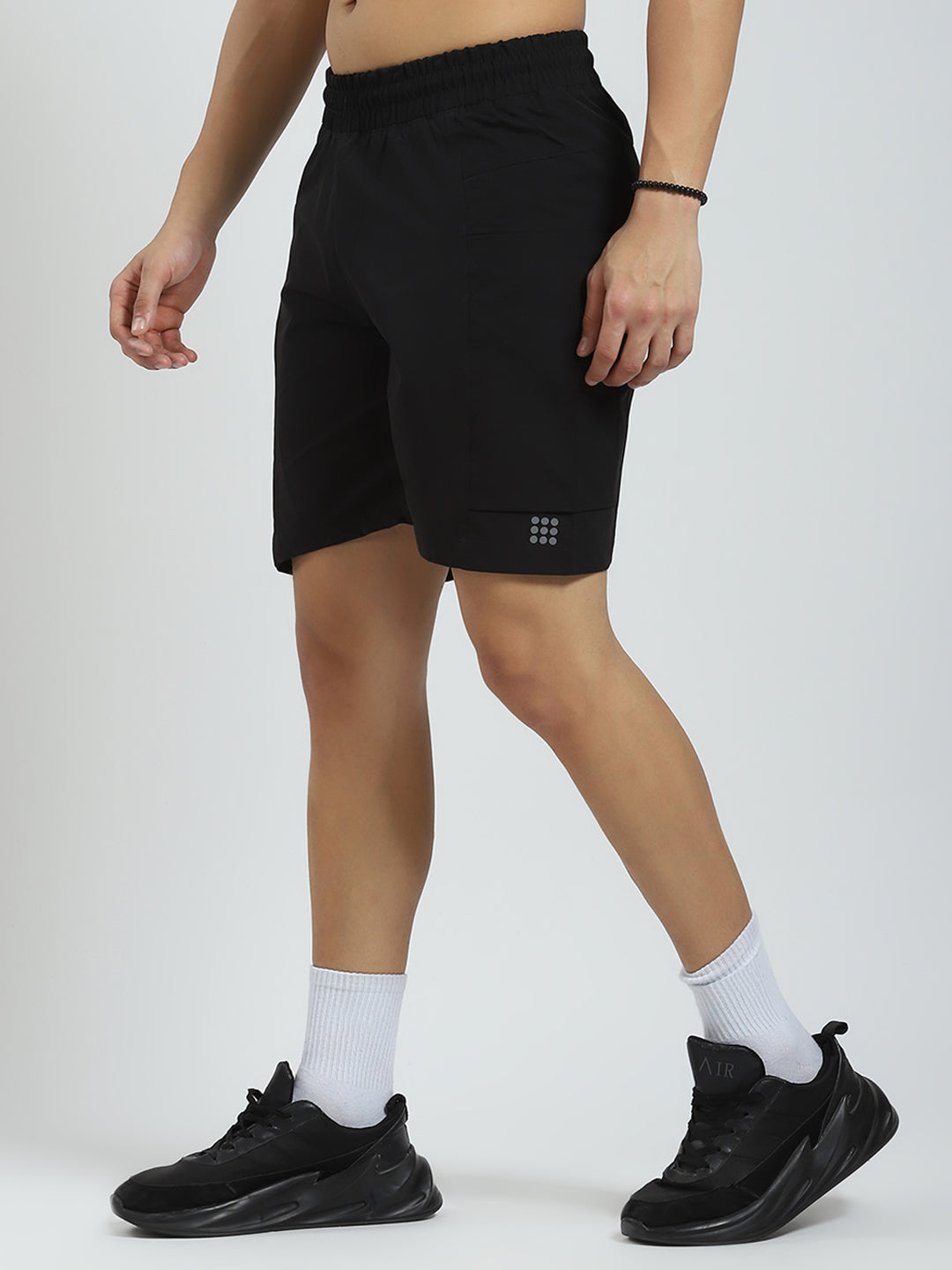 Rock.it Men Black Solid Regular Fit Short