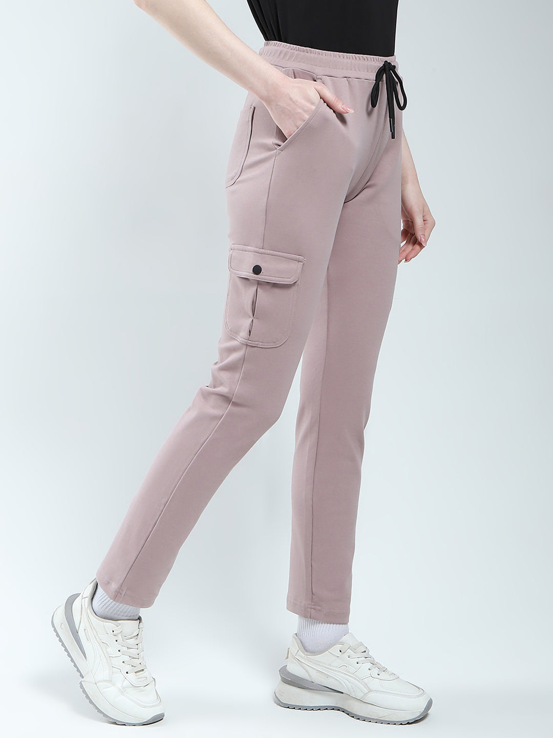 Rock.it Women Beige Solid Regular Fit Lower