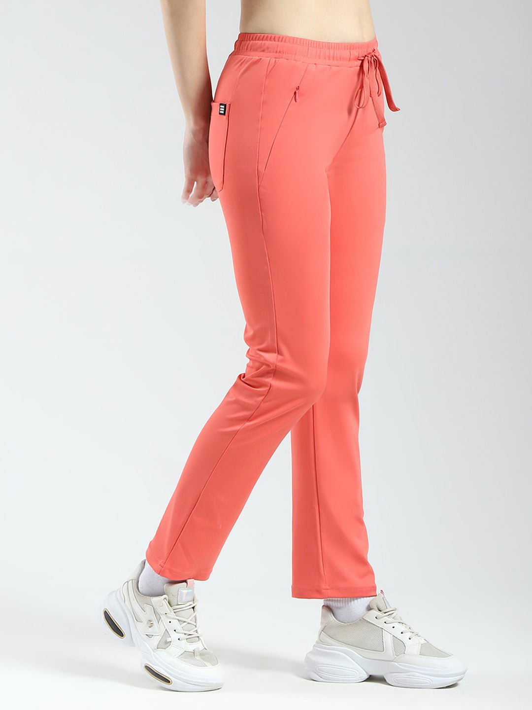 Rock.it Women Coral Solid Regular Fit Lower