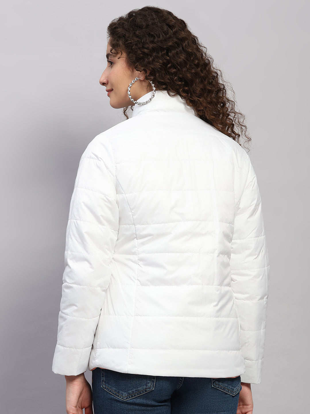 Rock.it Women Coral Solid Collar Full Sleeve Jacket