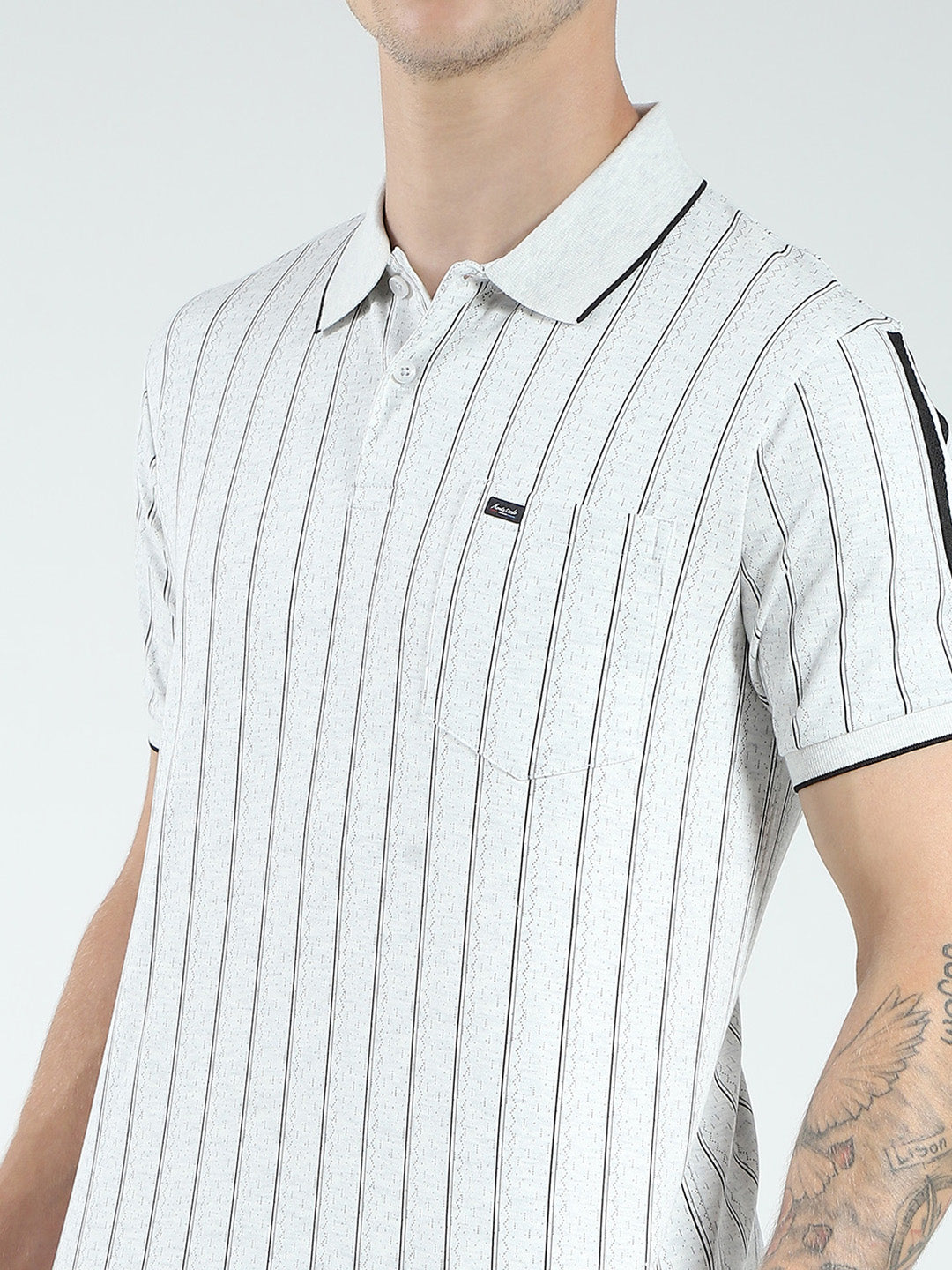 Men Off White Solid Collar Half Sleeve Lower Set