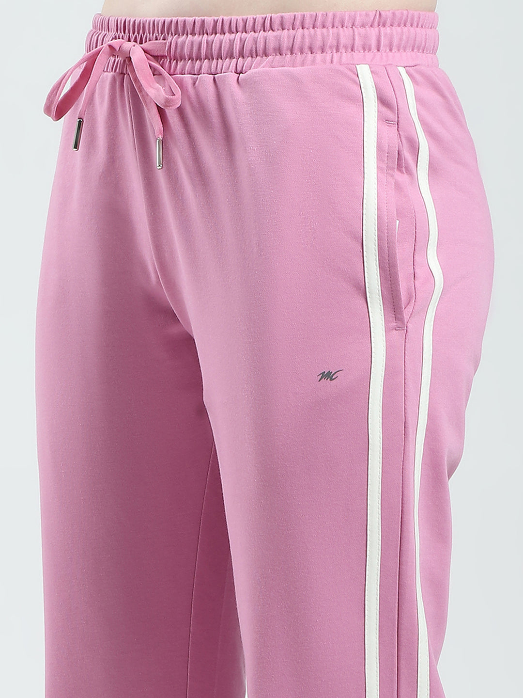 Women Pink Solid Regular Fit Lower