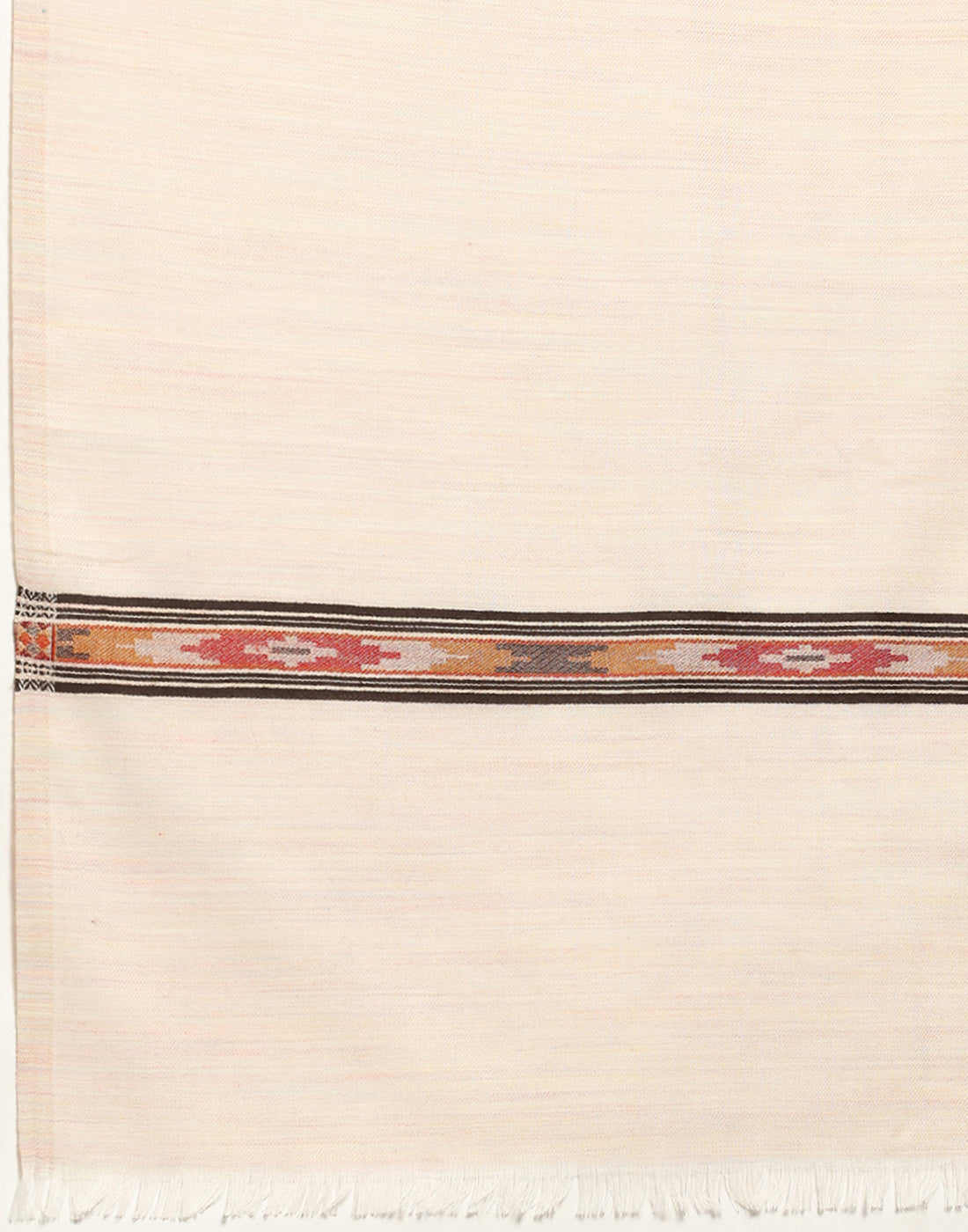 Men Multicolor Self Design Lohi Shawl