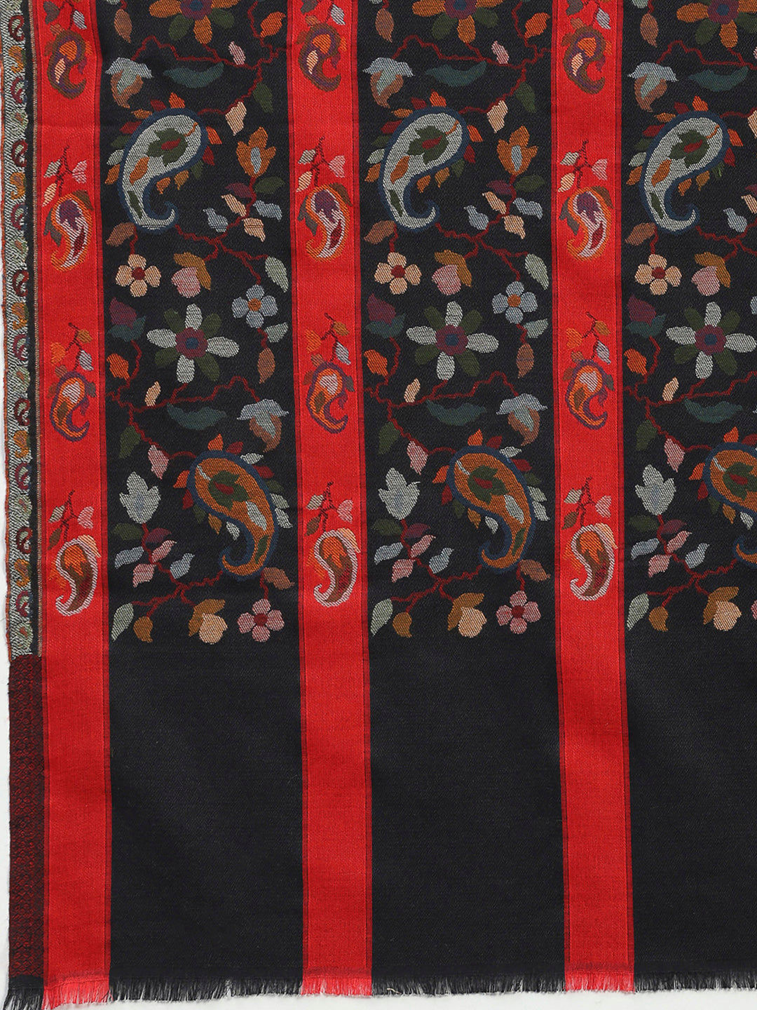 Women Multicolor Printed Wool Blend Shawl