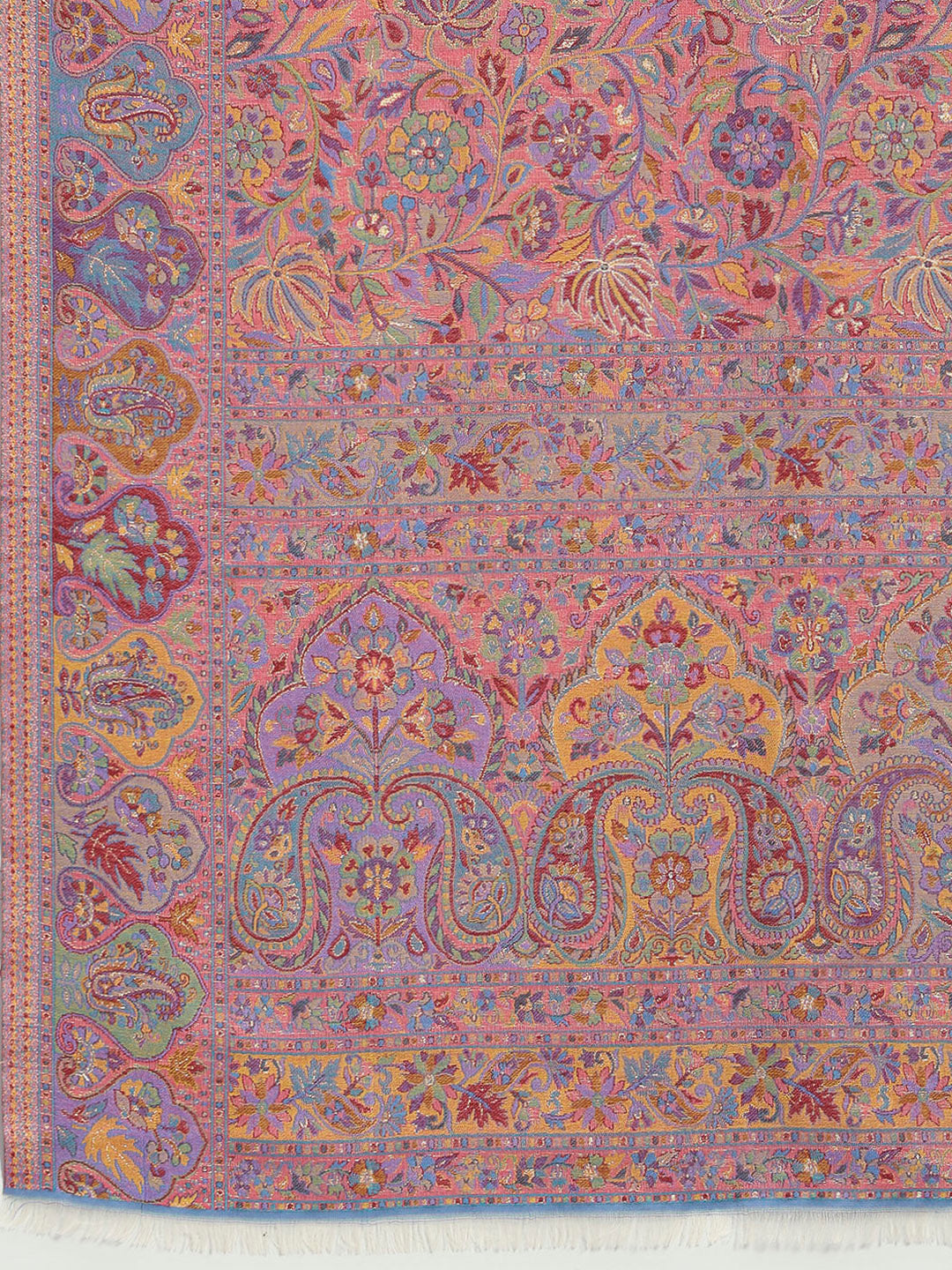 Women Multicolor Printed Wool Blend Shawl