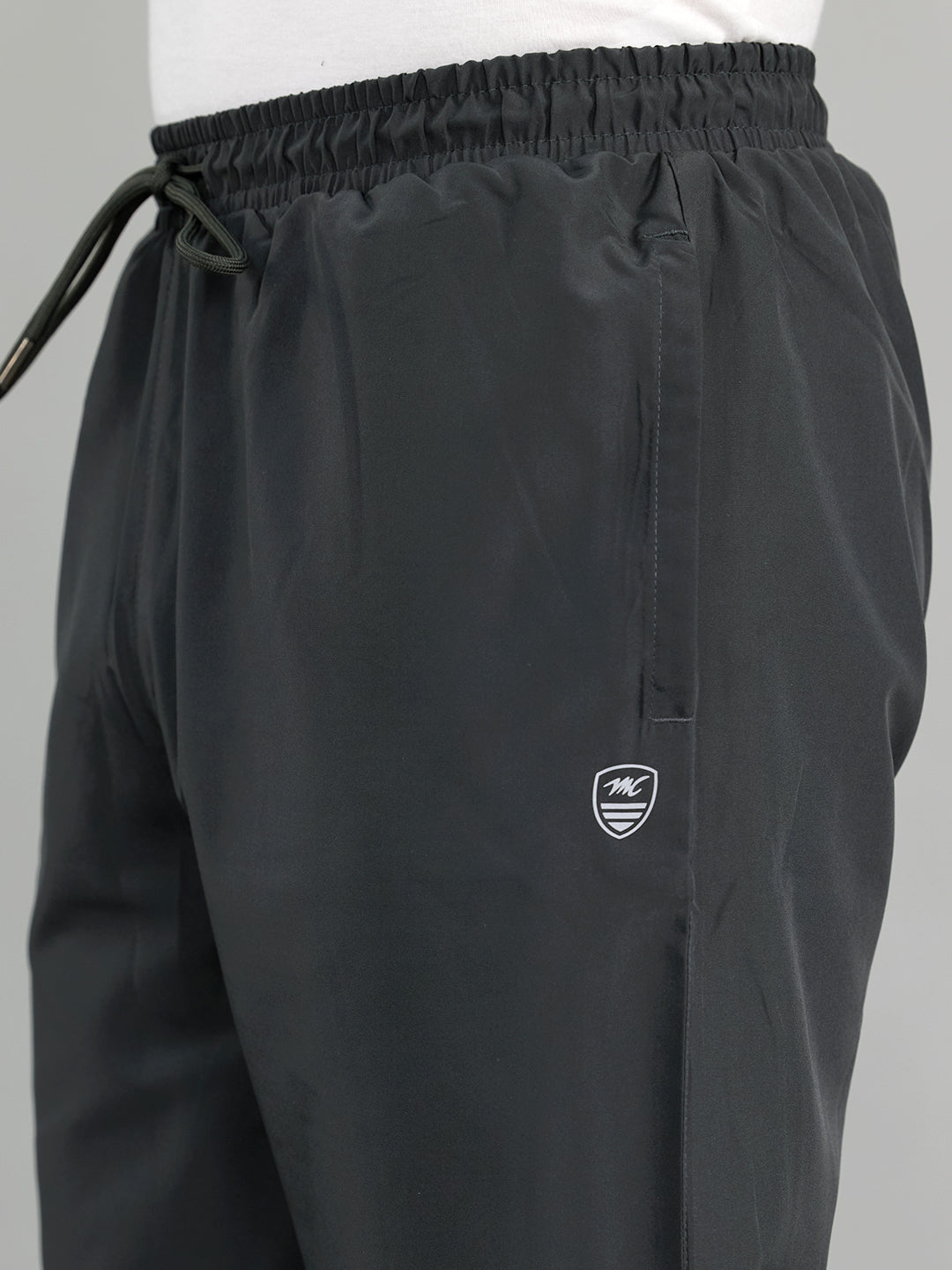 Men Grey Solid Regular Fit Lower