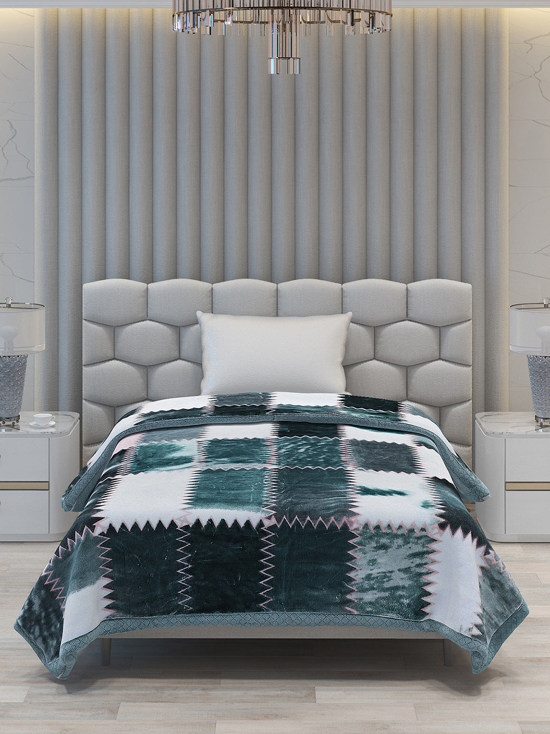 Printed Single Bed 994 GSM Blanket Joseph 2 Ply (Weight 3.5 kg)