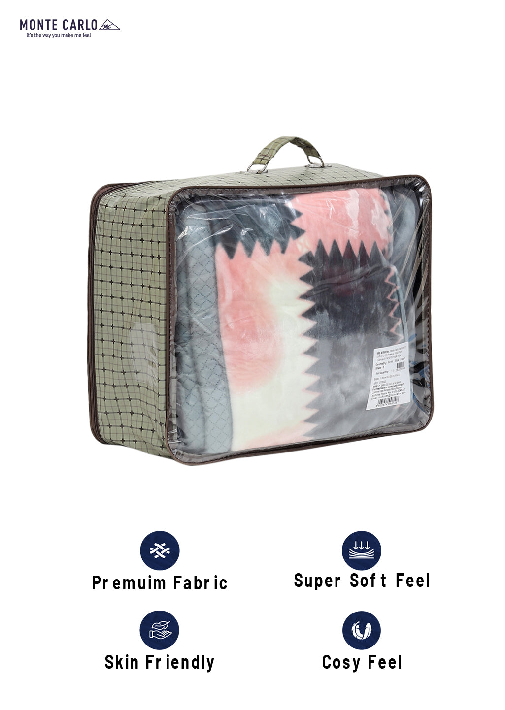 Printed Single Bed 994 GSM Blanket Joseph 2 Ply (Weight 3.5 kg)