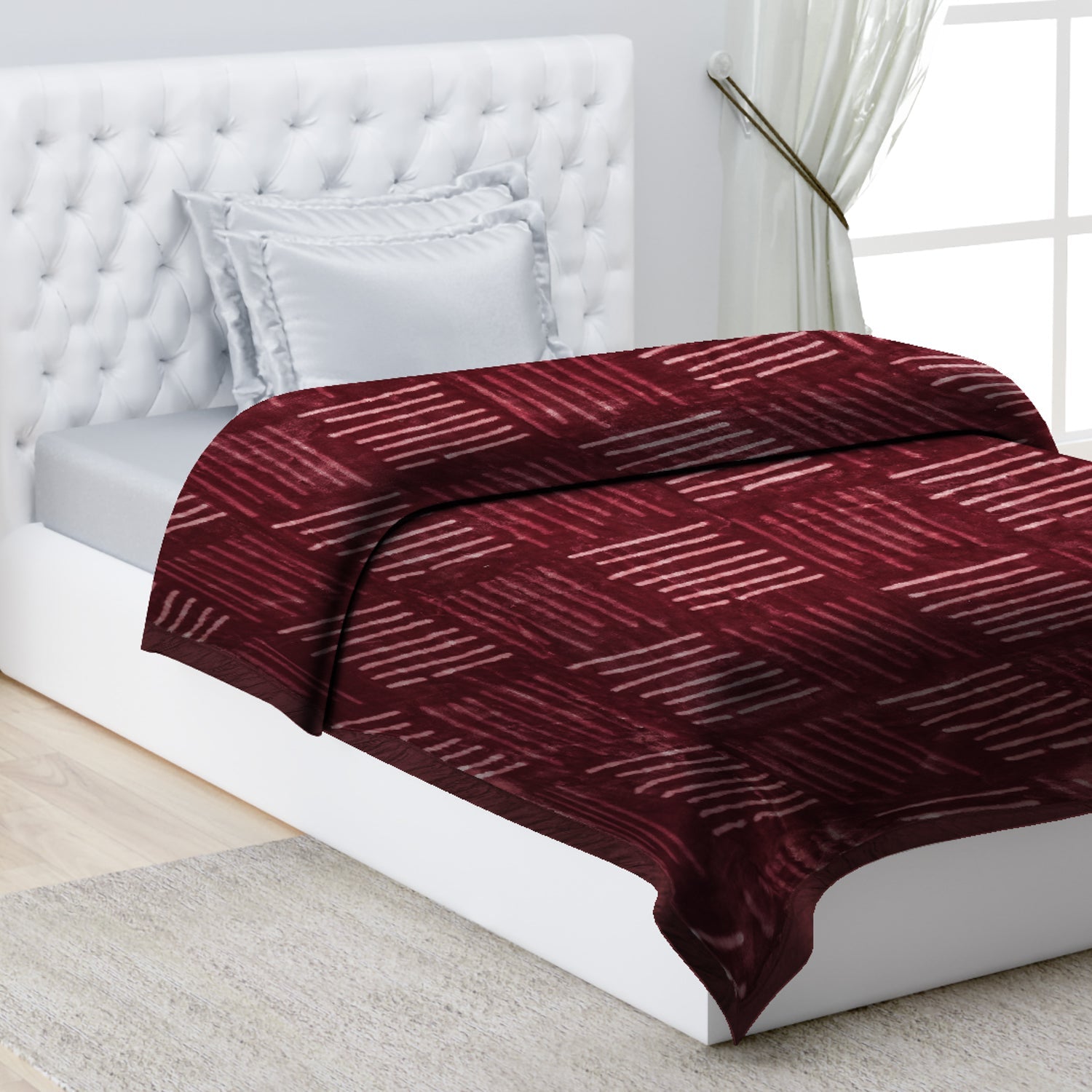 Printed Single Bed 1022 GSM Blanket Lucas 2 Ply (Weight 3.6 kg)