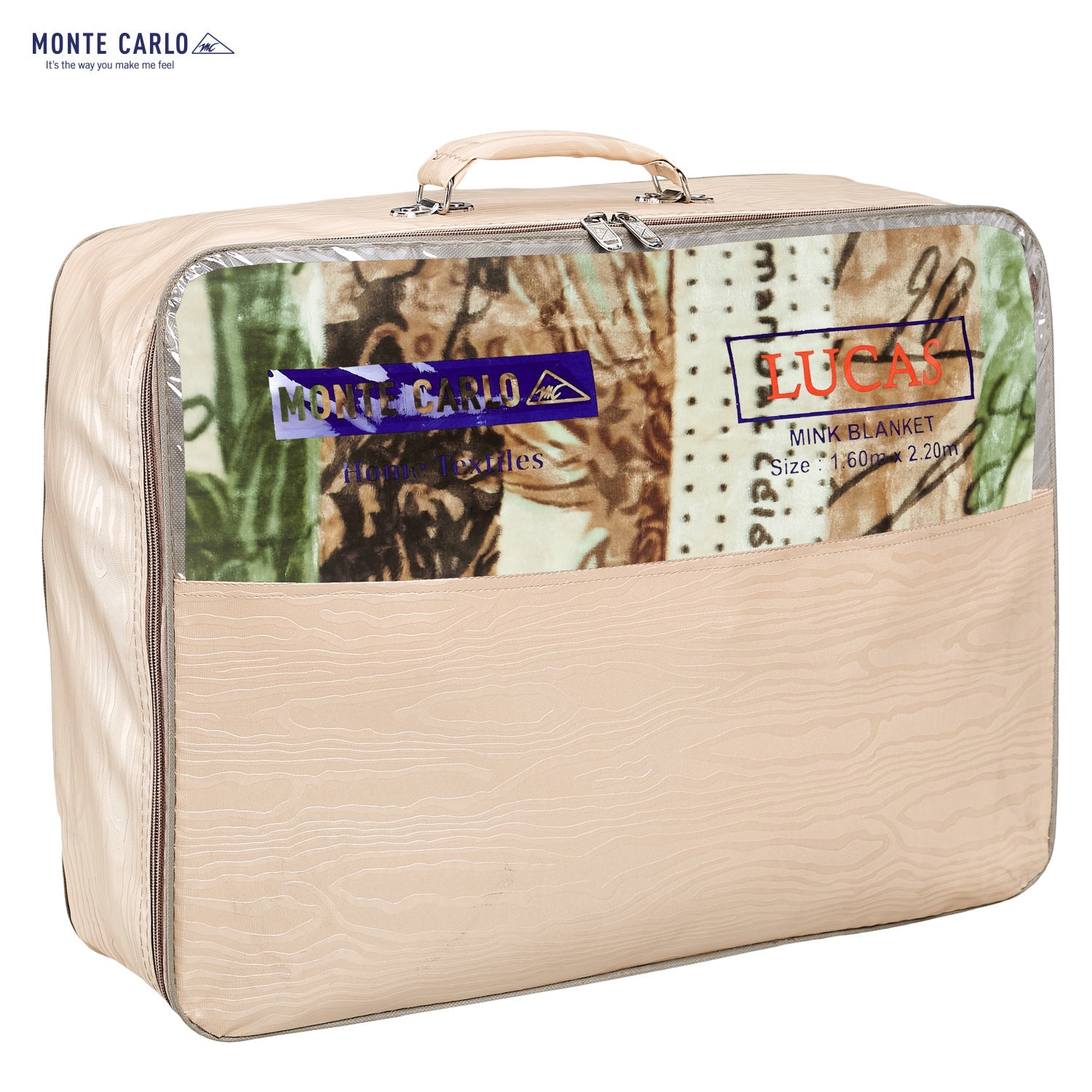 Printed Single Bed 1022 GSM Blanket Lucas 2 Ply (Weight 3.6 kg)