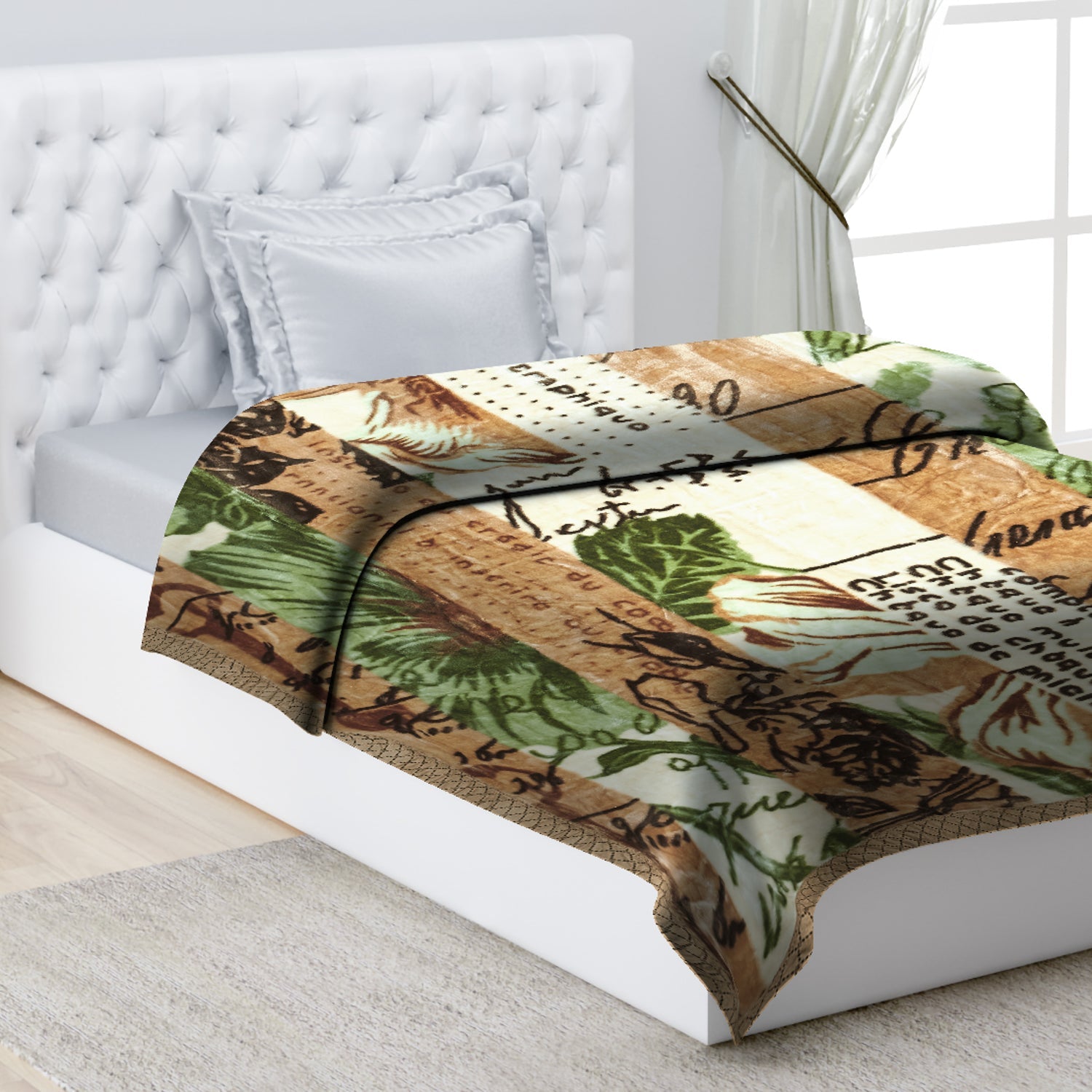 Printed Single Bed 1022 GSM Blanket Lucas 2 Ply (Weight 3.6 kg)