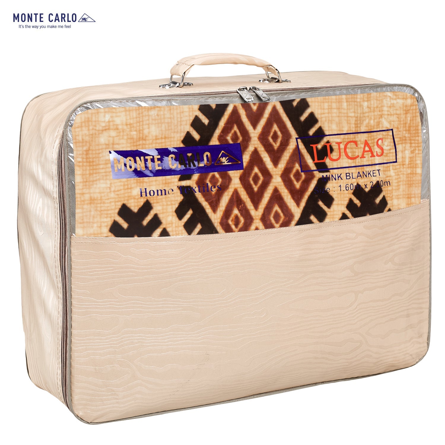 Printed Single Bed 1022 GSM Blanket Lucas 2 Ply (Weight 3.6 kg)