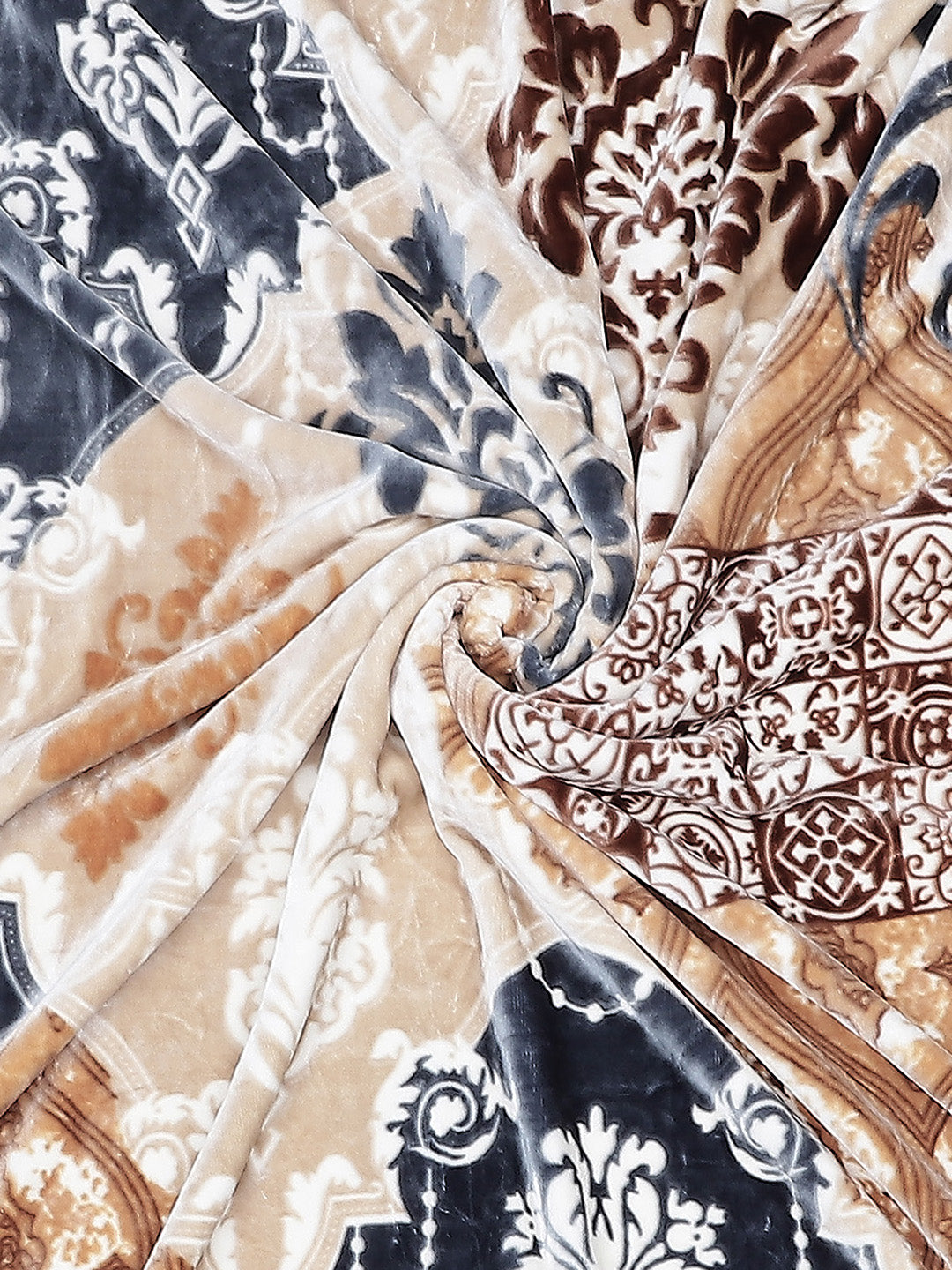 Printed Single Bed 852 GSM Blanket Allen 2 Ply (Weight 3 kg)