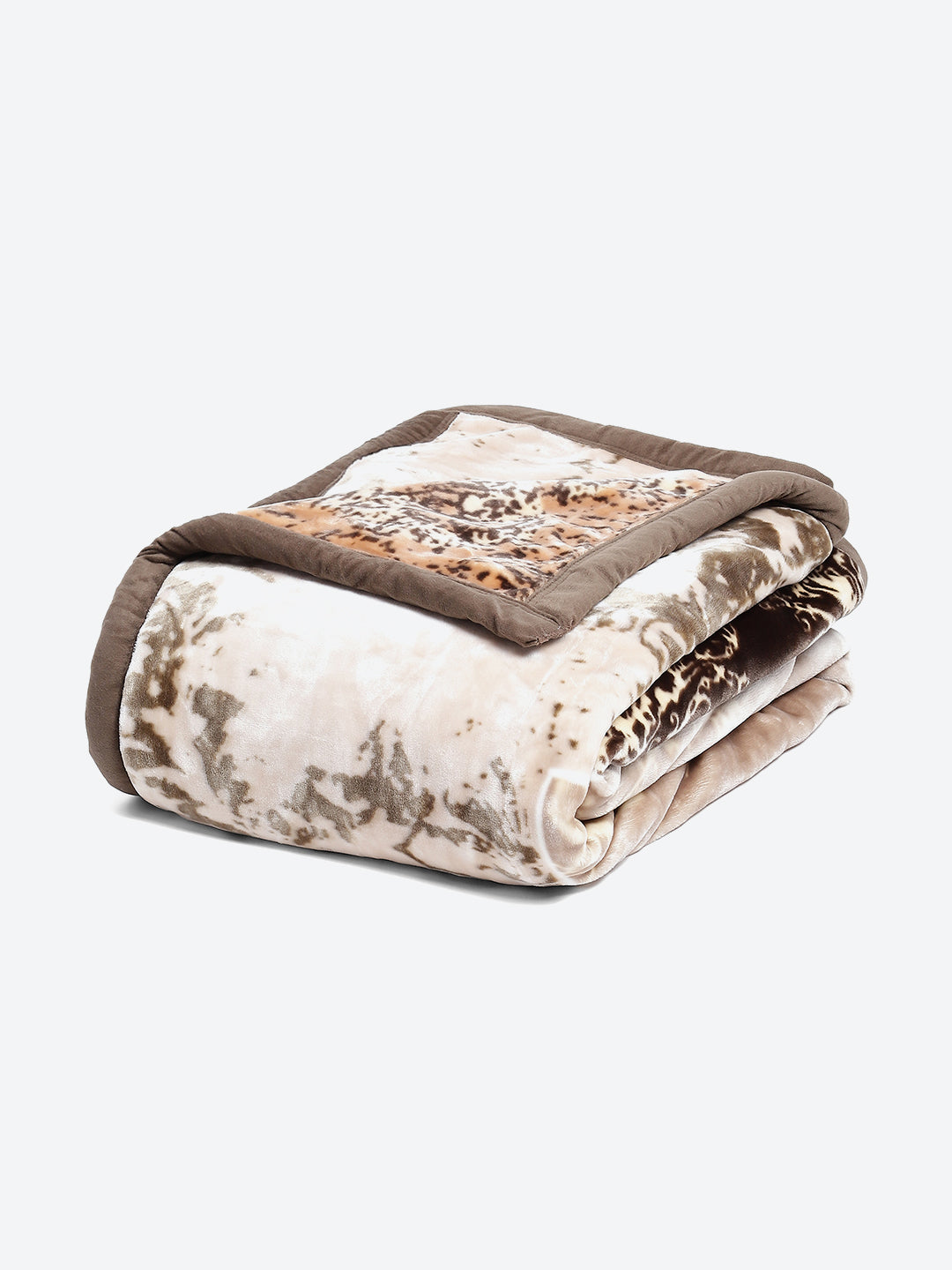 Printed Single Bed 852 GSM Blanket Allen 2 Ply (Weight 3 kg)