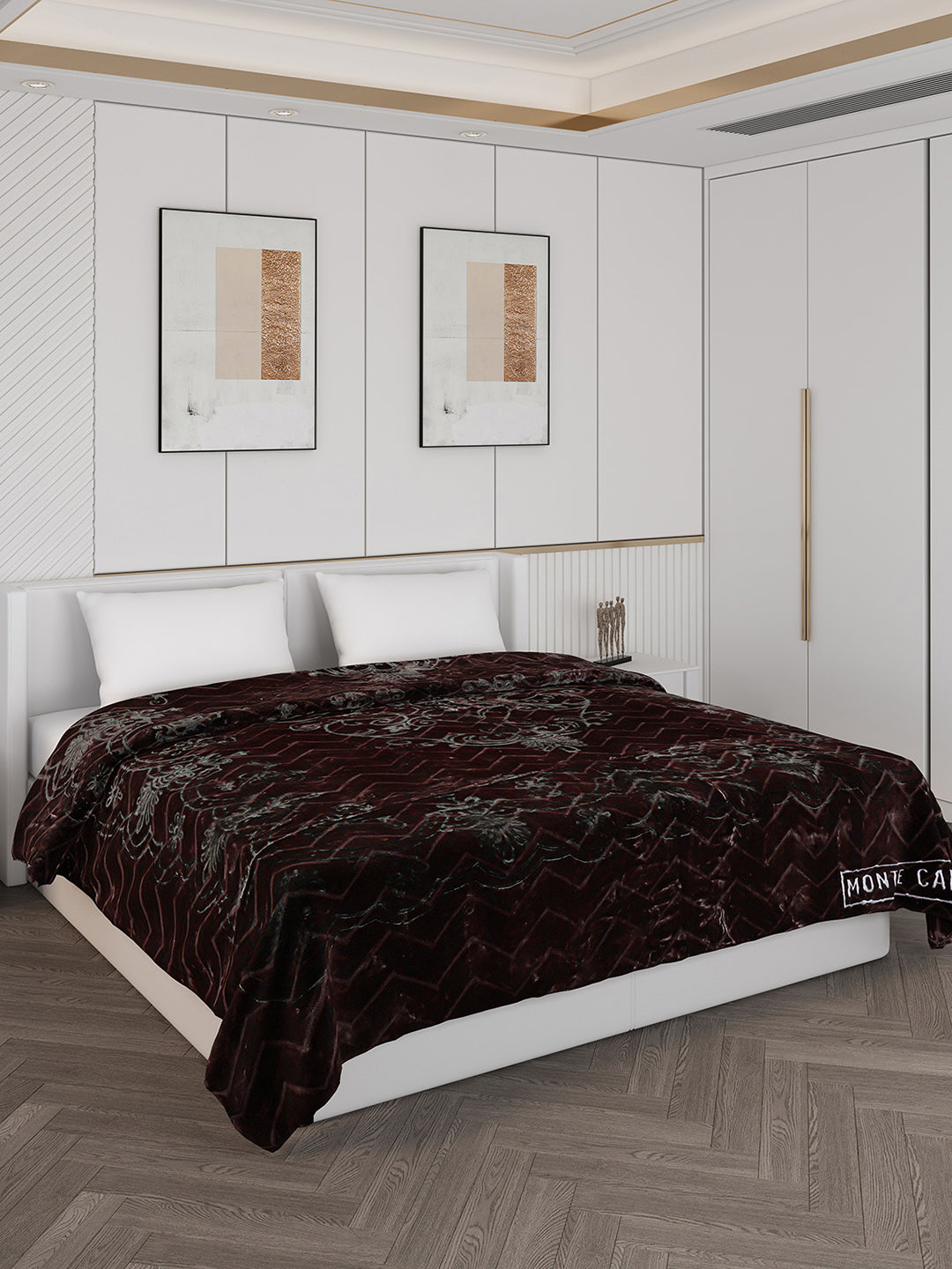 Printed Double Bed Blanket for Heavy Winter -2 Ply