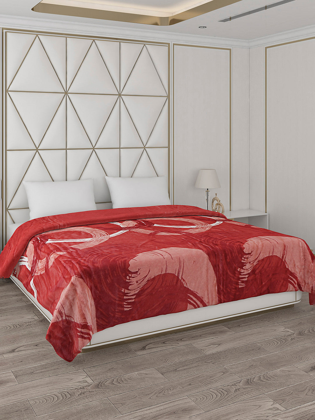 Printed Double Bed Blanket for Heavy Winter -2 Ply