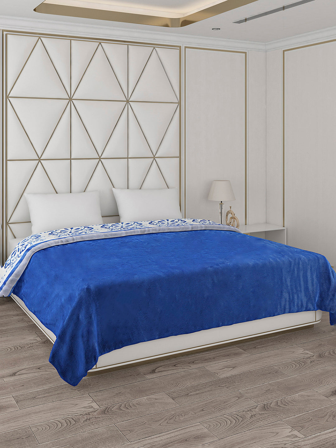 Printed Double Bed Blanket for Heavy Winter -2 Ply