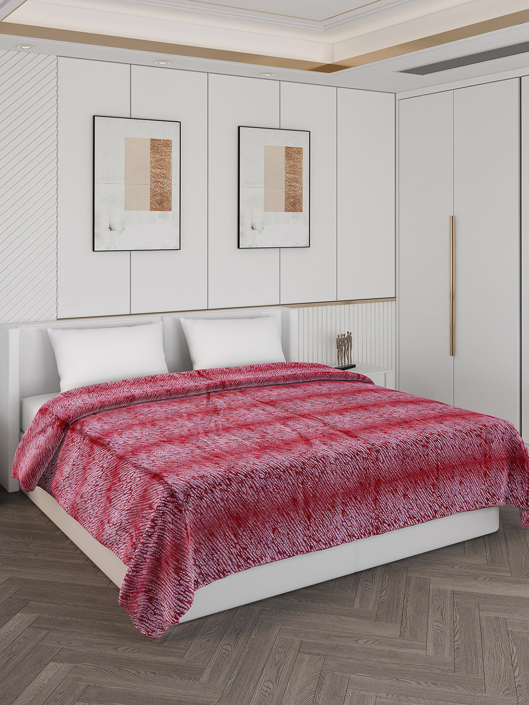 Abstract Double Bed 850 GSM Blanket Daniel 2 Ply (Weight 4.5 kg)