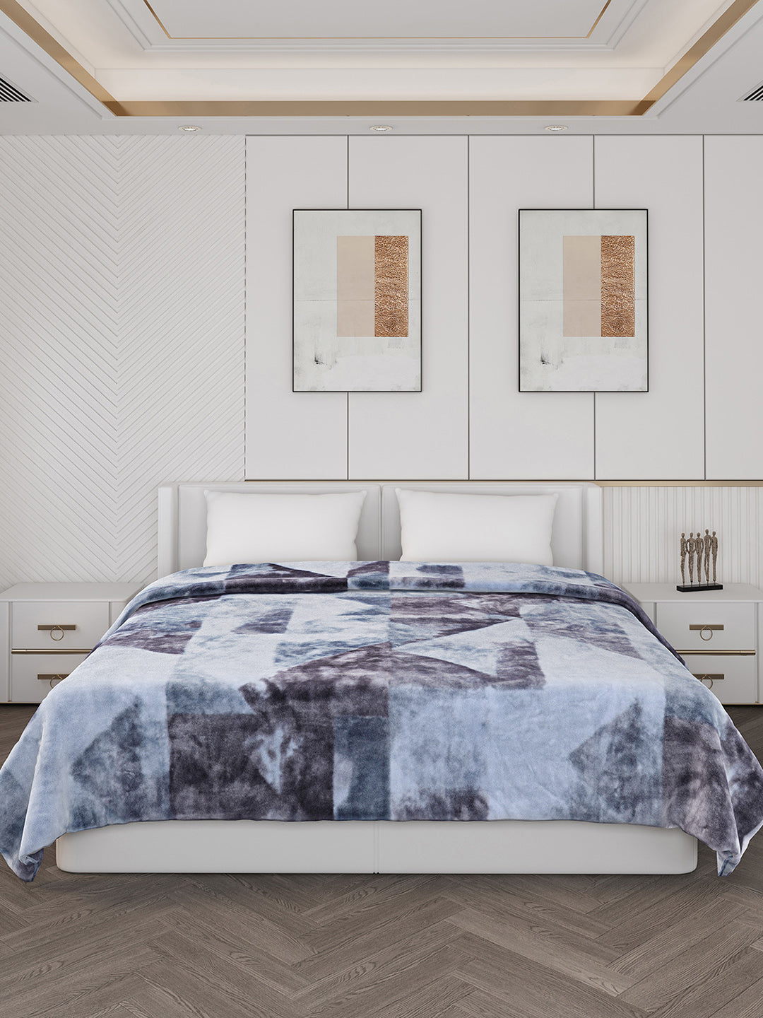 Printed Double Bed 928 GSM Blanket Embassy 1 Ply (Weight 4.9 kg)