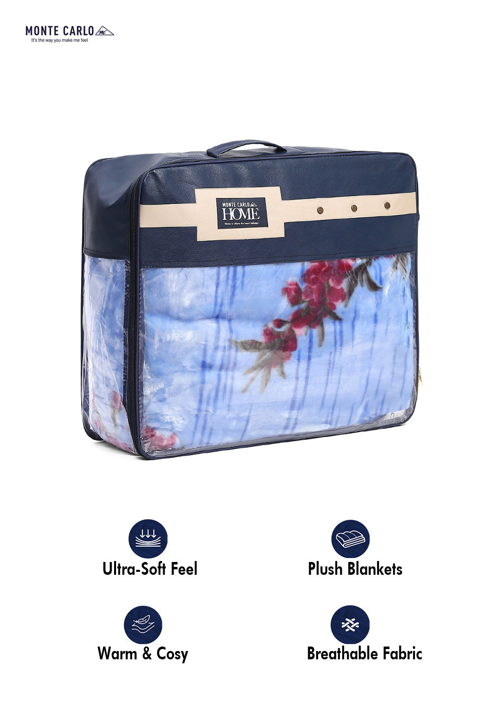 Printed Double Bed 890 GSM Blanket Emperor 2 Ply (Weight 4.7 kg)