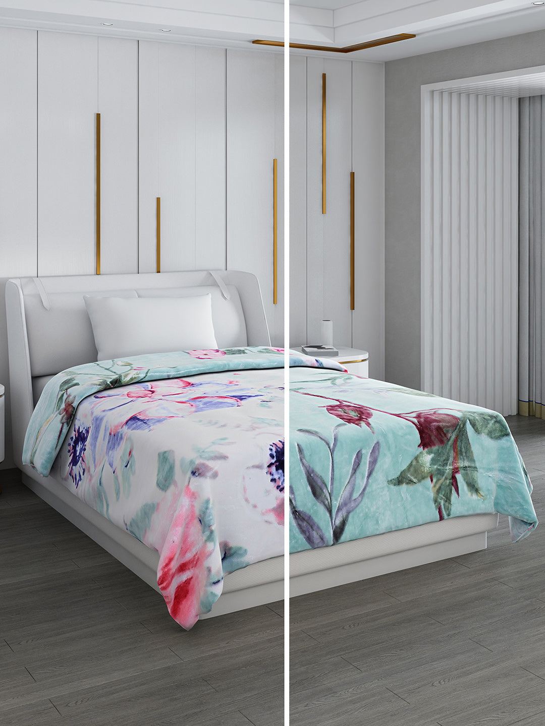 Printed Single Bed 852 GSM Blanket Galaxy 2 Ply (Weight 3 kg)