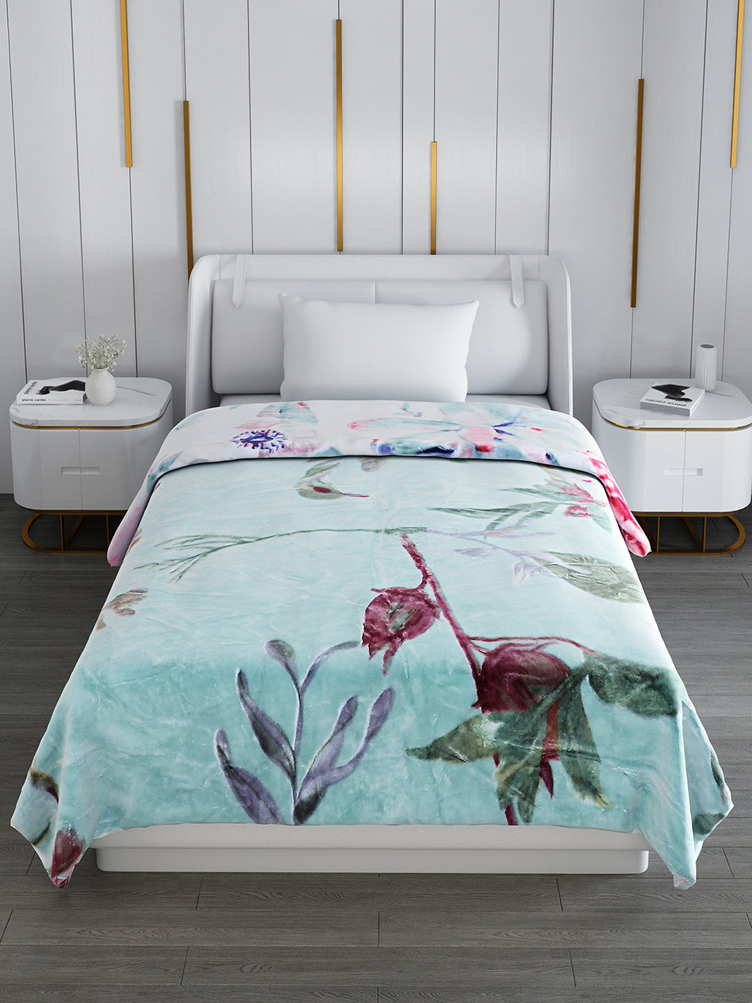 Printed Single Bed 852 GSM Blanket Galaxy 2 Ply (Weight 3 kg)