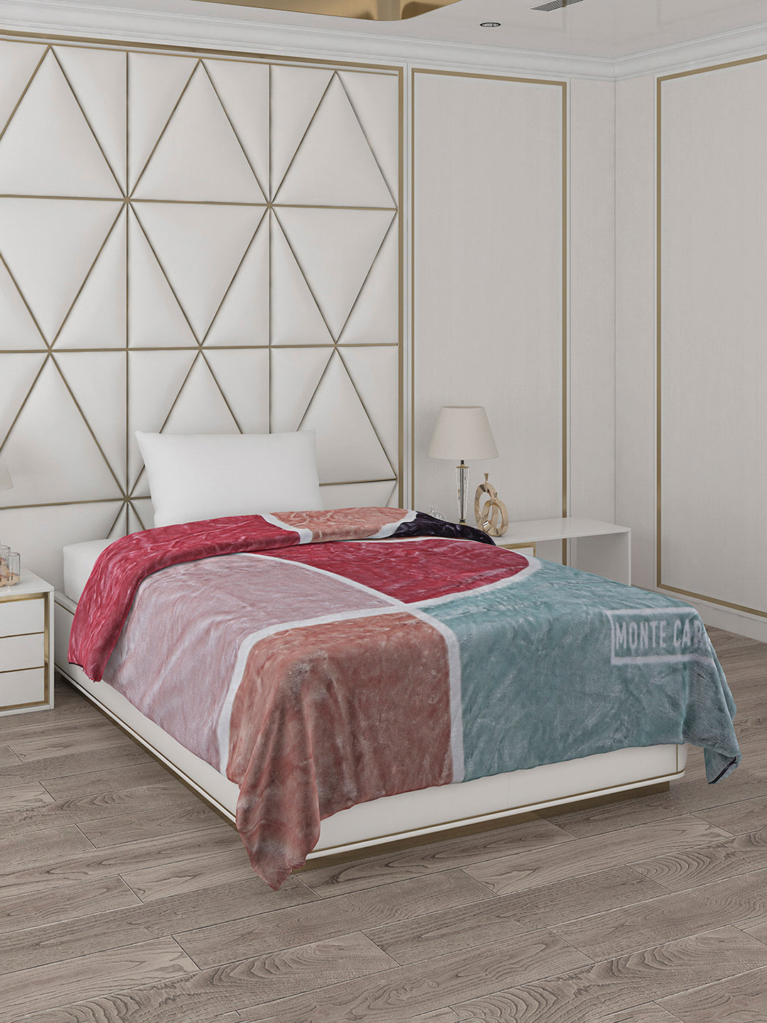 Printed Single Bed Reversible Blanket 2 Ply, 568 GSM, 2 kg (Glamour)