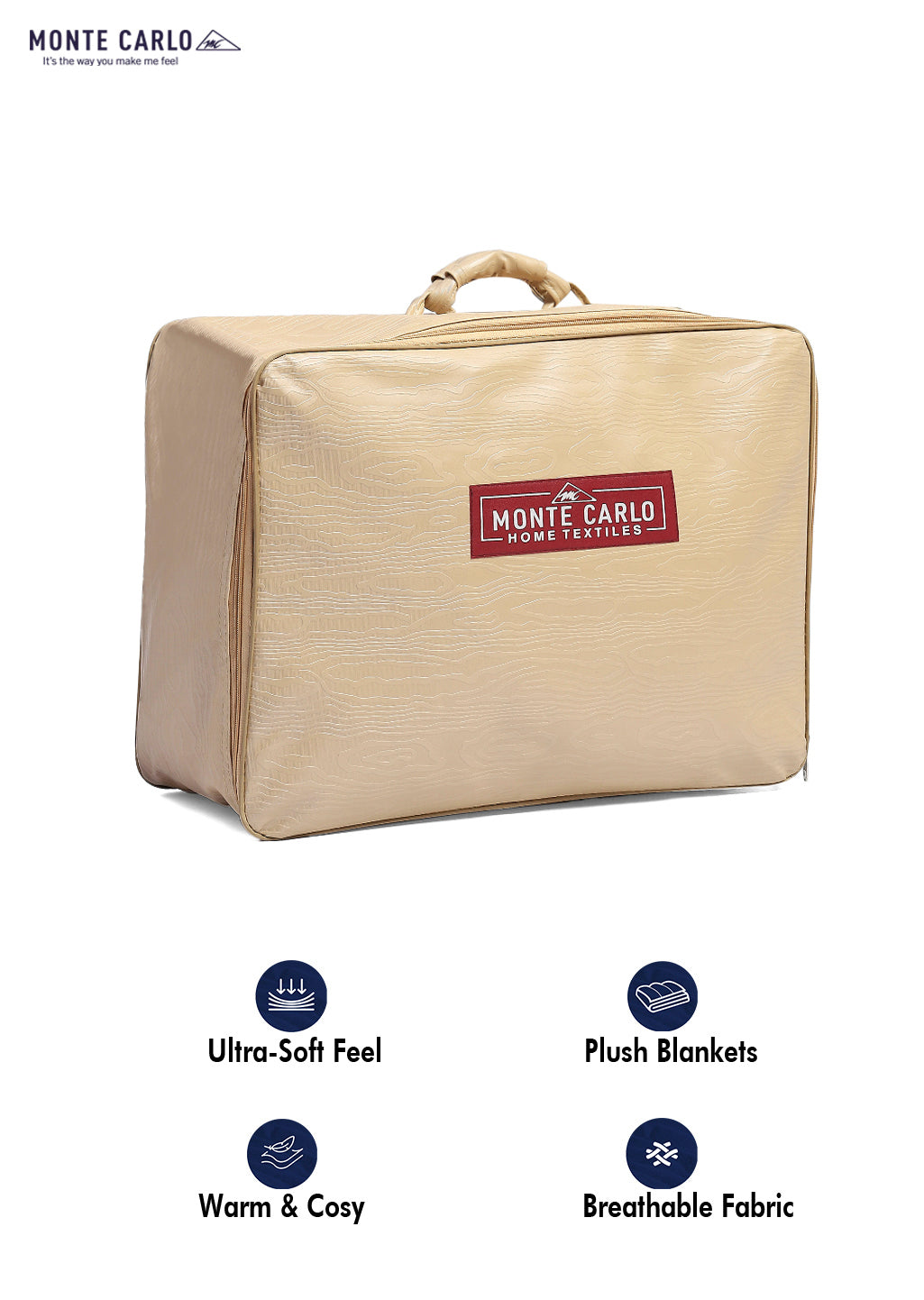 Printed Single Bed Reversible Blanket 2 Ply, 568 GSM, 2 kg (Glamour)