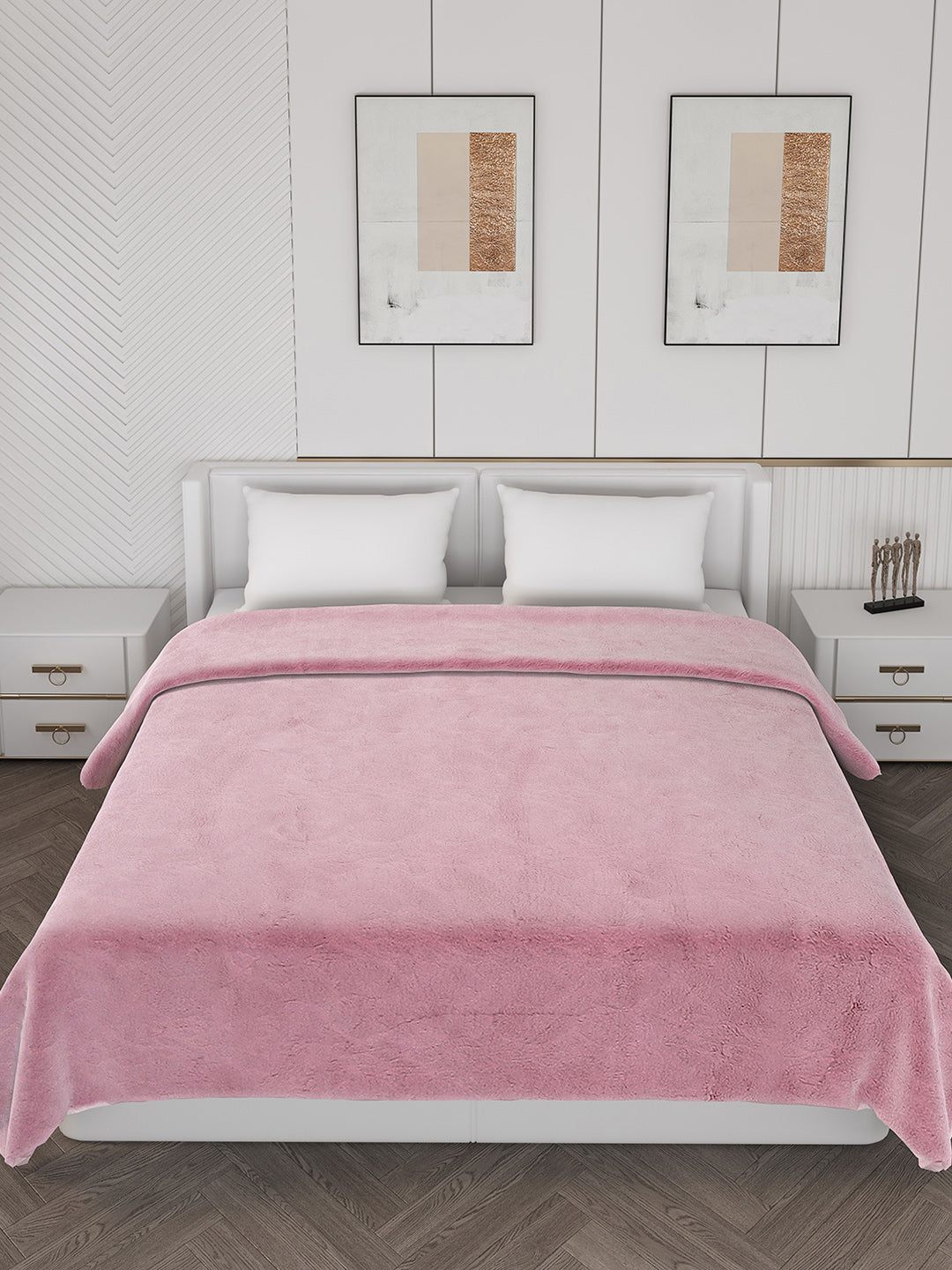 Self Design Double Bed 1000 GSM Blanket Henry 2 Ply (Weight 6.3 kg)