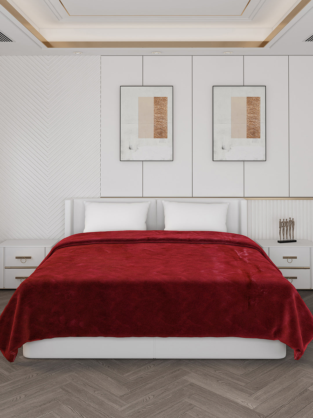 Self Design Double Bed 1000 GSM Blanket Henry 2 Ply (Weight 6.3 kg)