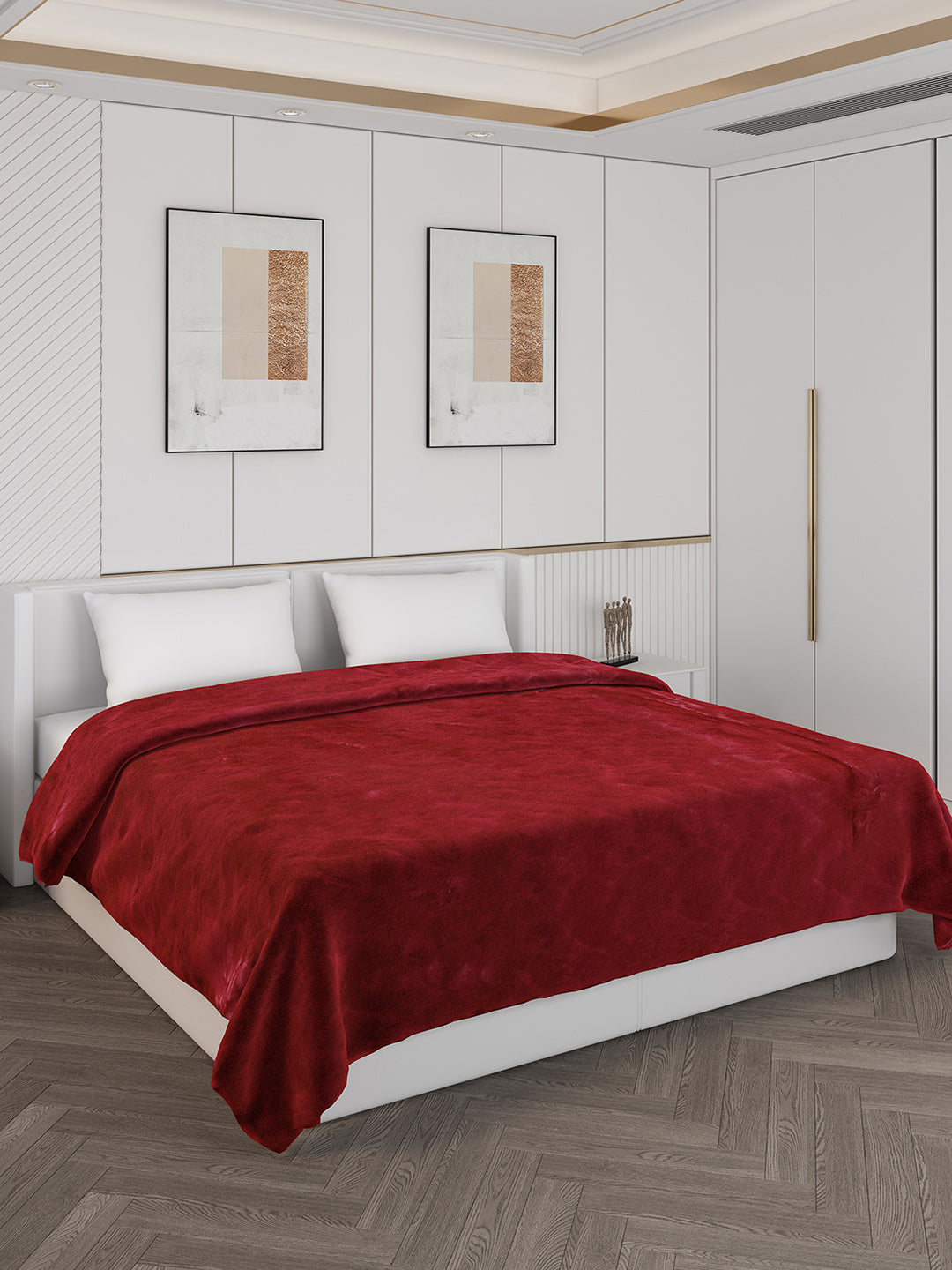 Self Design Double Bed 1000 GSM Blanket Henry 2 Ply (Weight 6.3 kg)