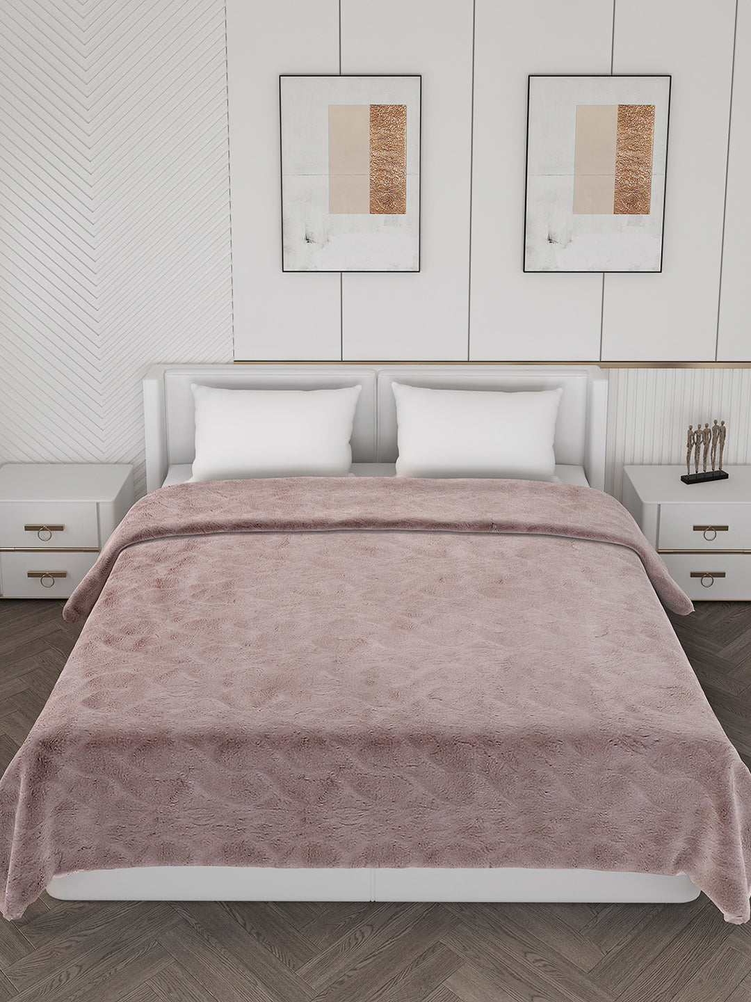 Self Design Double Bed 1000 GSM Blanket Henry 2 Ply (Weight 6.3 kg)