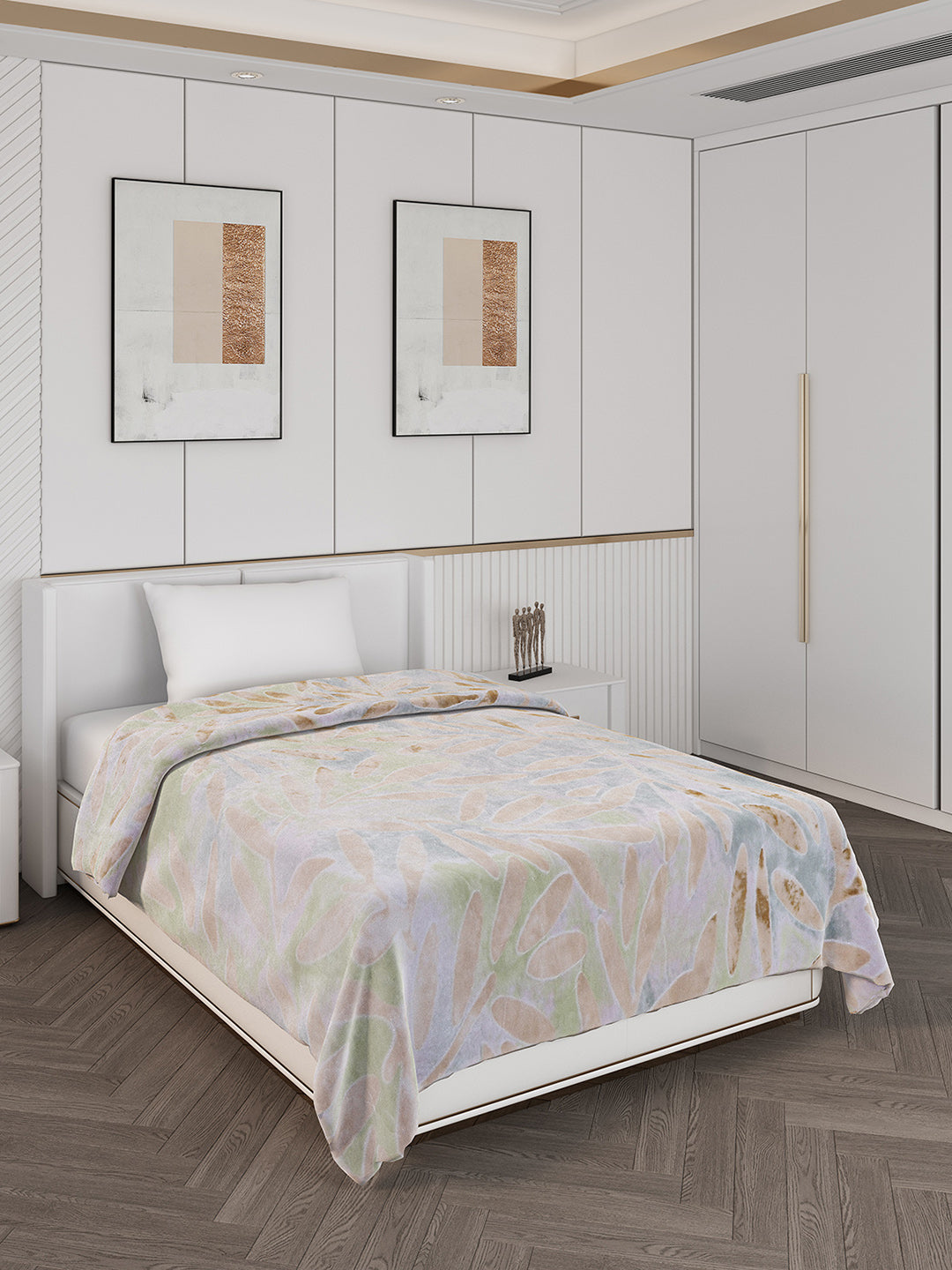 Printed Single Bed 710 GSM Blanket Ignis 2 Ply (Weight 2.5 kg)