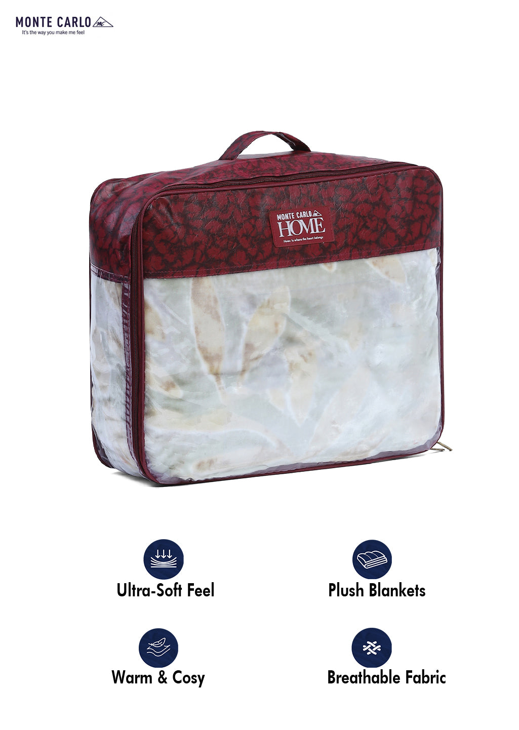 Printed Single Bed Blanket for Mild Winter -2 Ply