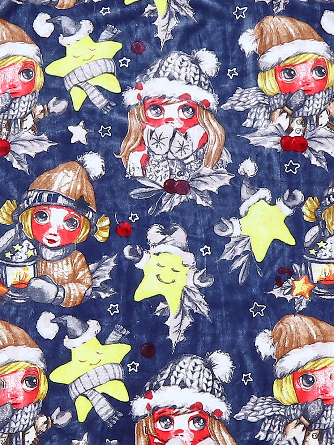 Printed Baby Blanket For Winter 1 Ply, 600 GSM, Weight 1.5 kg (Jackjill)