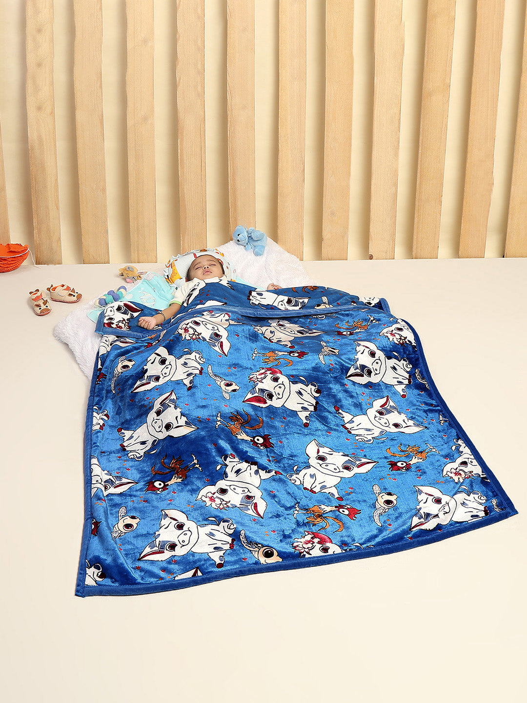 Printed Baby Blanket For Winter 1 Ply, 600 GSM, Weight 1.5 kg (Jackjill)