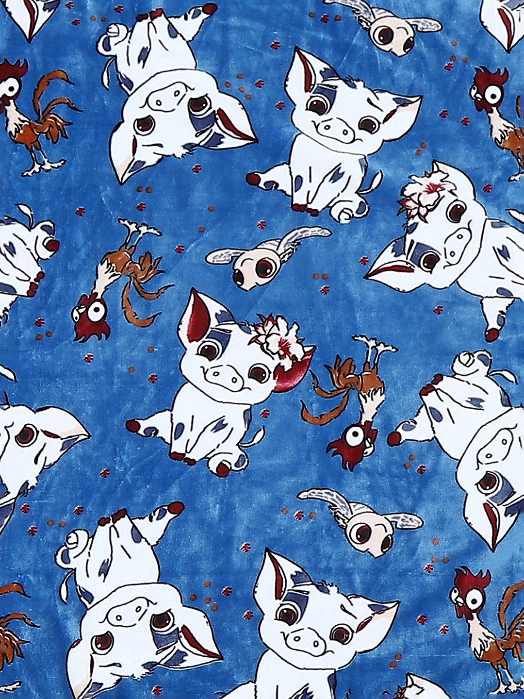 Moana Print Ultra Soft Disney Blue Baby Blanket