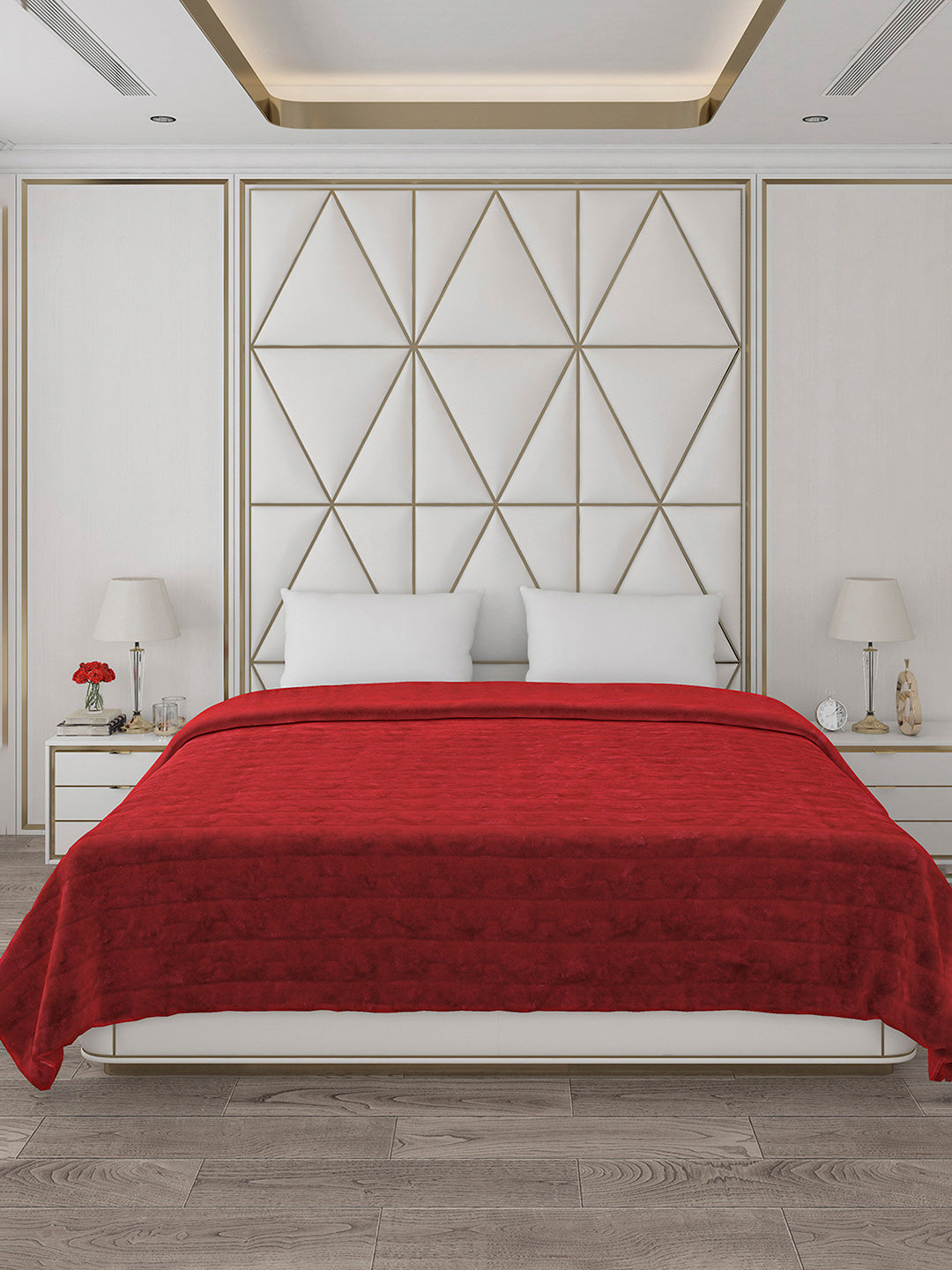 Self Design Double Bed 850 GSM Blanket Orion 2 Ply (Weight 4.5 kg)