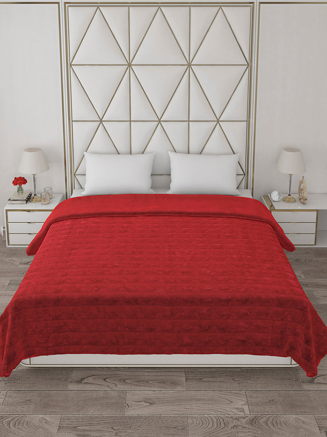 Self Design Double Bed 850 GSM Blanket Orion 2 Ply (Weight 4.5 kg)