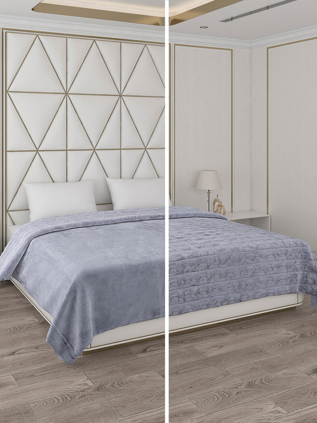 Self Design Double Bed 850 GSM Blanket Orion 2 Ply (Weight 4.5 kg)