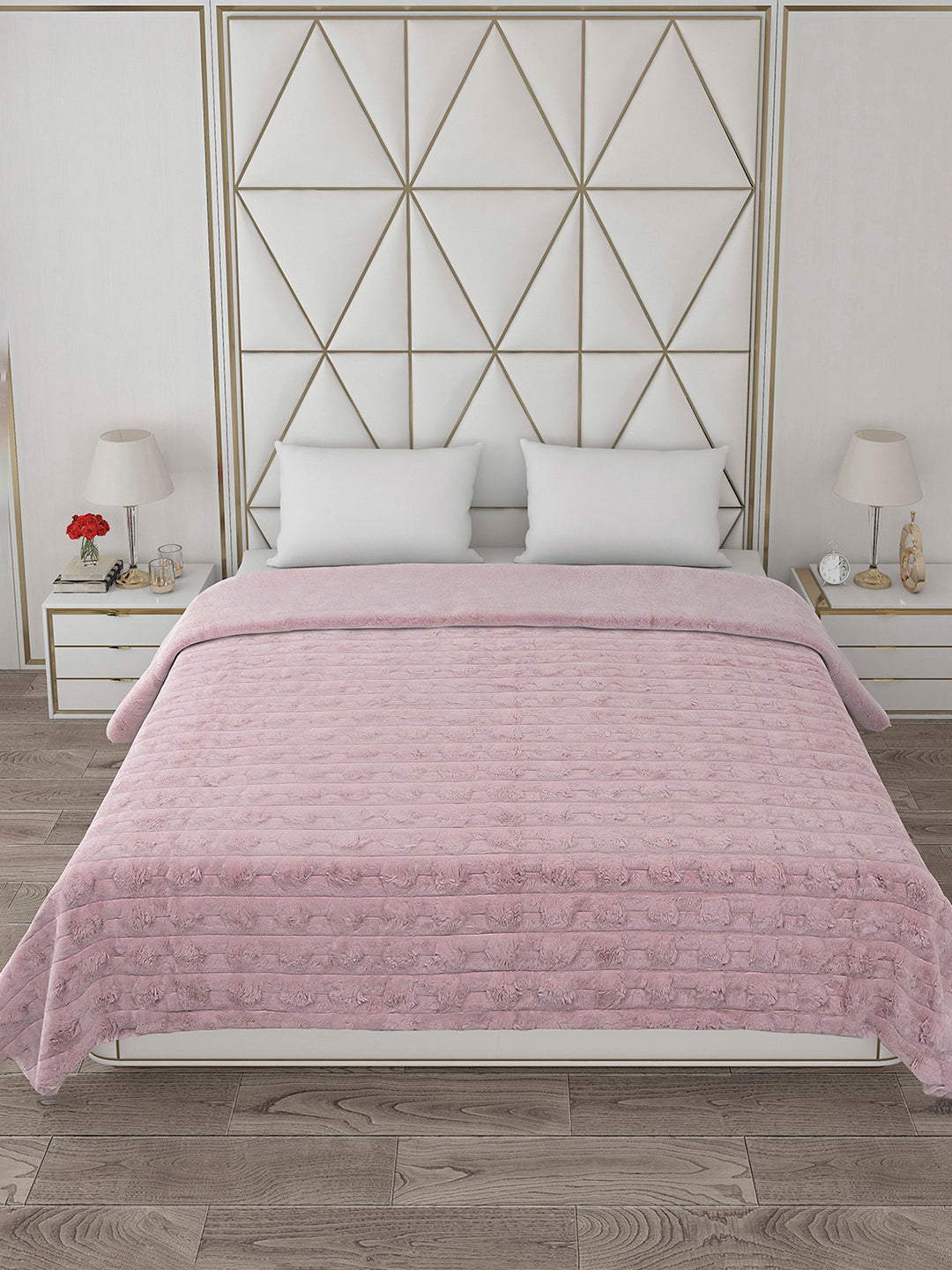 Self Design Double Bed 850 GSM Blanket Orion 2 Ply (Weight 4.5 kg)