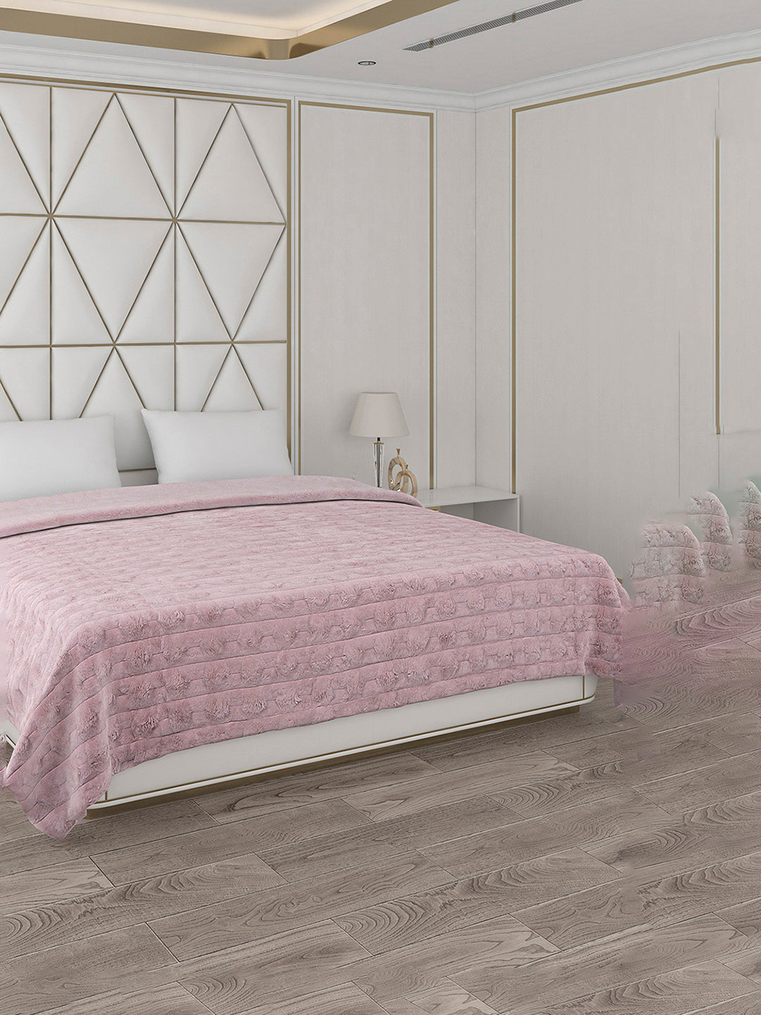 Self Design Double Bed 850 GSM Blanket Orion 2 Ply (Weight 4.5 kg)