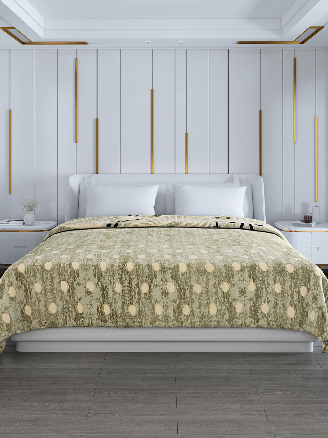 Printed Double Bed Blanket for Heavy Winter -2 Ply