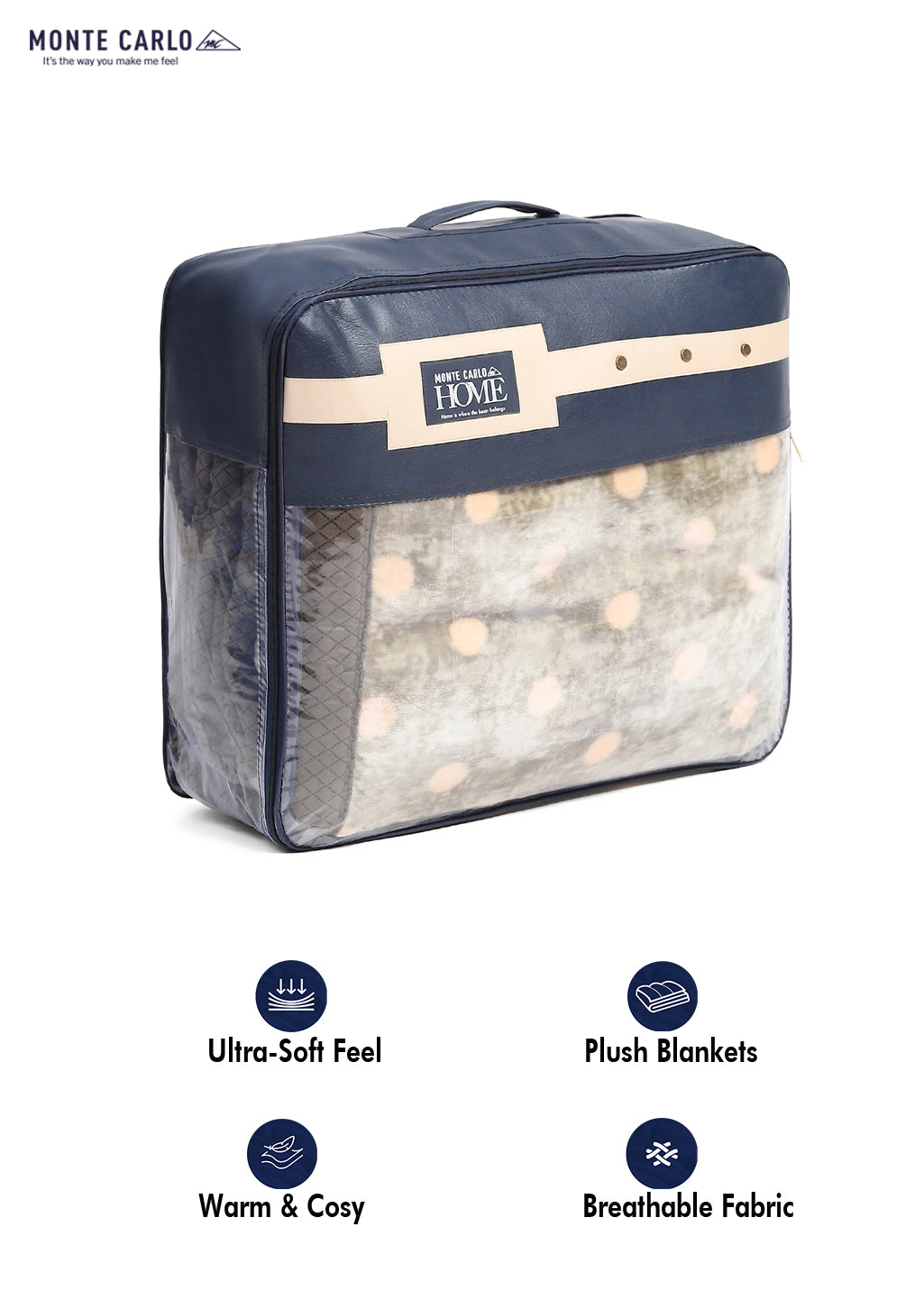 Printed Double Bed Blanket for Heavy Winter -2 Ply