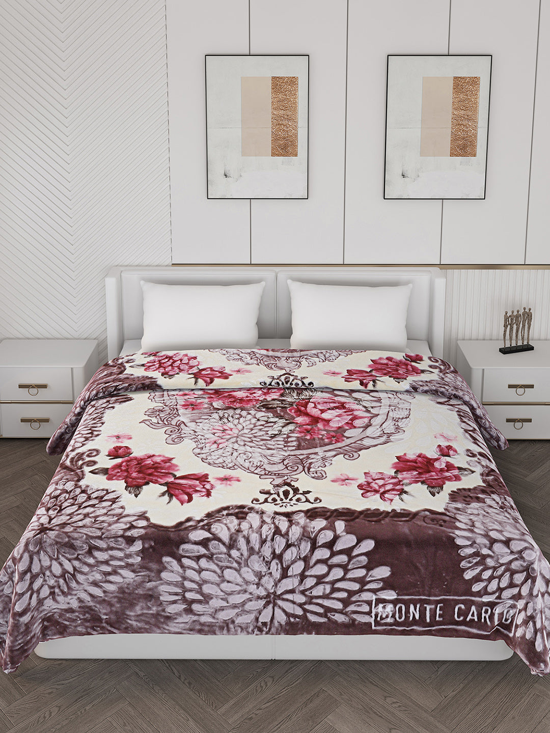 Printed Double Bed 850 GSM Blanket for Heavy Winter -2 Ply (Weight 4.5 kg)